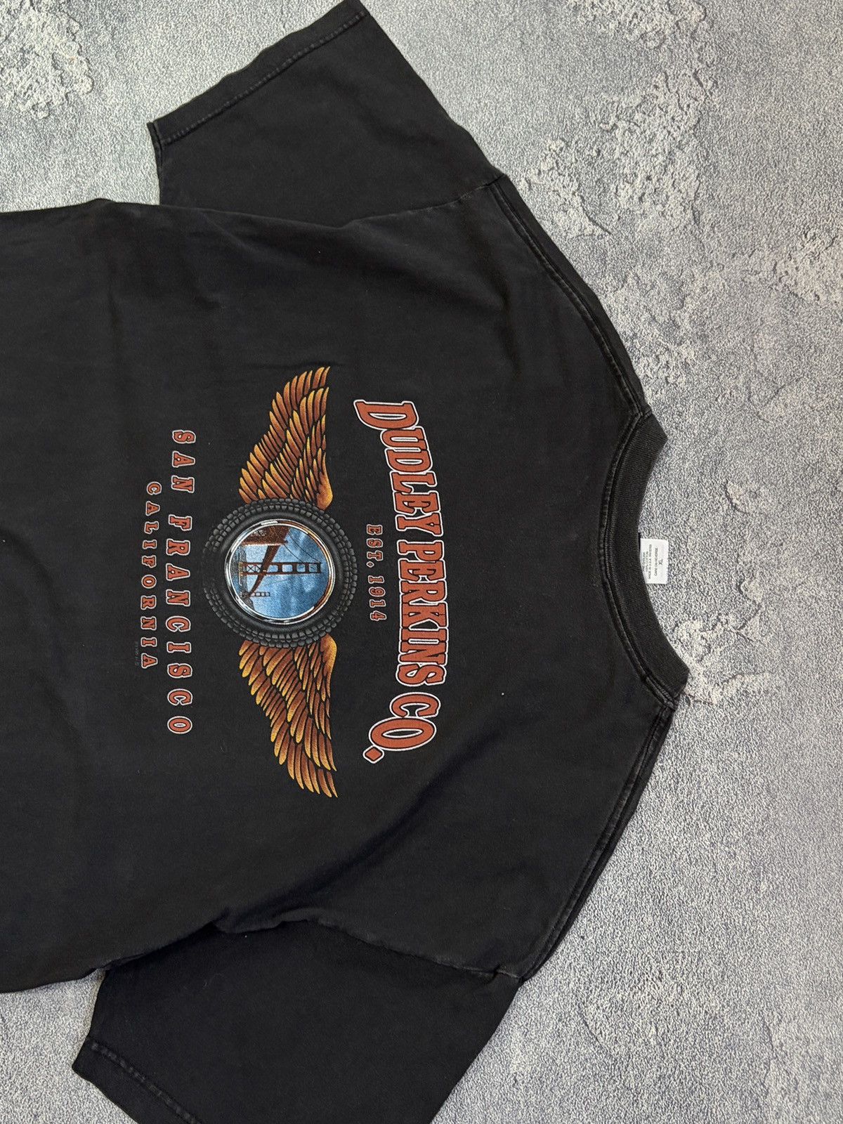 Harley Davidson Vtg 1999 Harley Davidson Dudley Perkins SF T-Shirt USA XL Size US XL / EU 56 / 4 - 13 Thumbnail