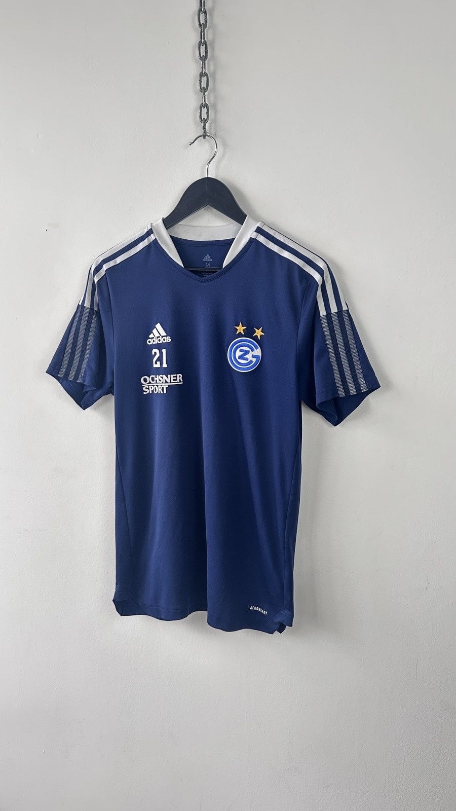 Adidas Adidas Grasshopper Club Zurich Football Shirt Jersey Soccer Size US M / EU 48-50 / 2 - 3 Thumbnail