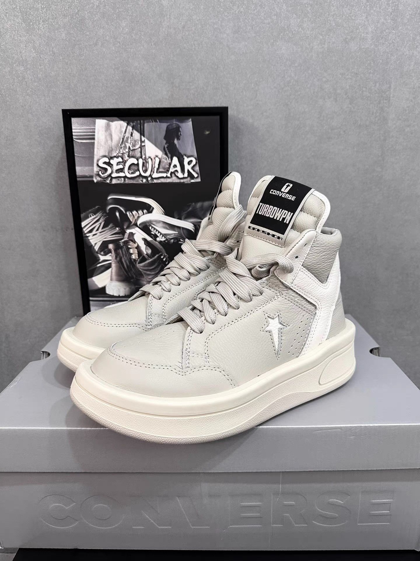 Rick Owens Rick Owens x Converse 24FW Grey Co-branded K34 Size US 5.5 / EU 38 - 3 Thumbnail