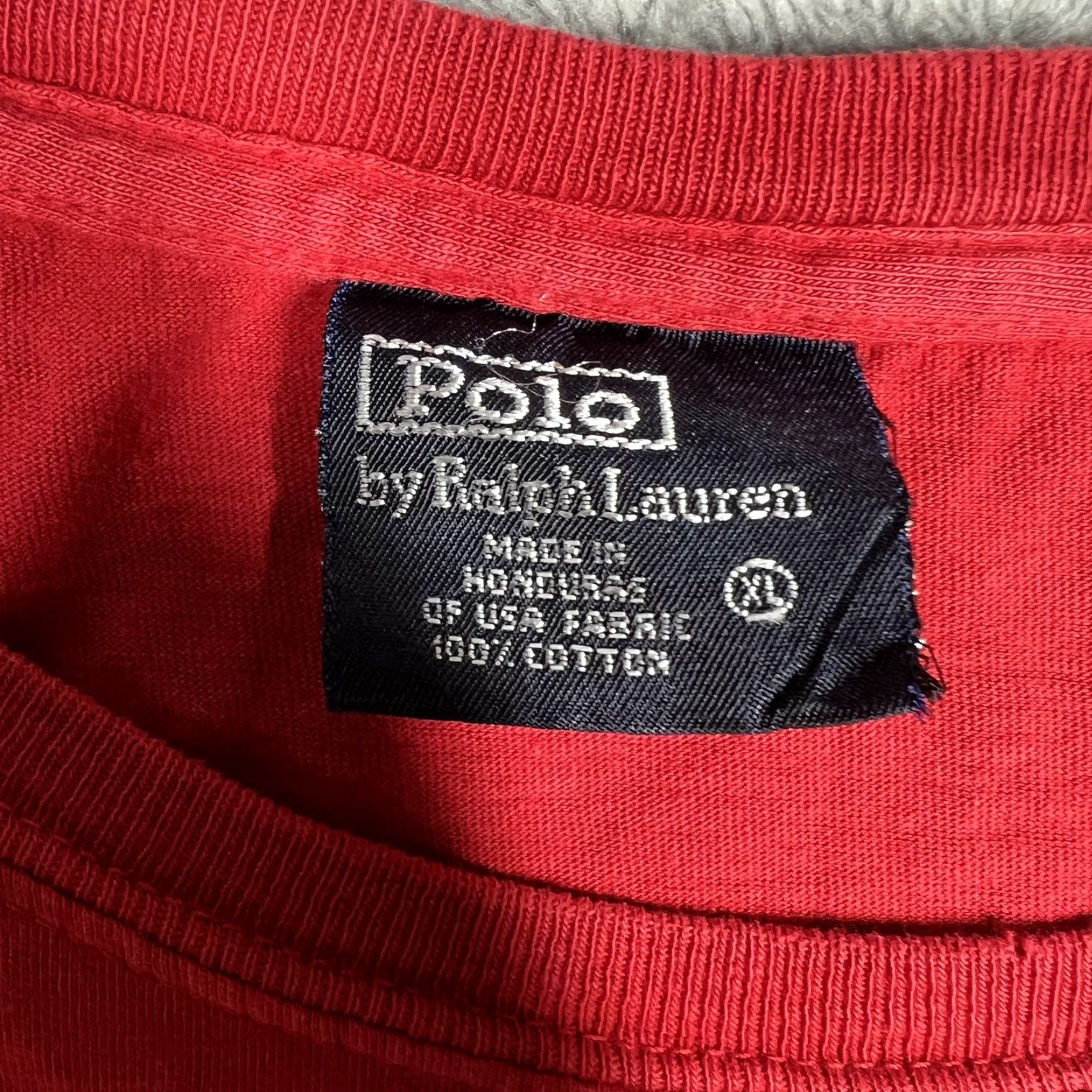 Ralph Lauren VINTAGE Polo Ralph Lauren Red Shirt Mens XL Navy Embroidered Pony Logo Size US XL / EU 56 / 4 - 6 Thumbnail