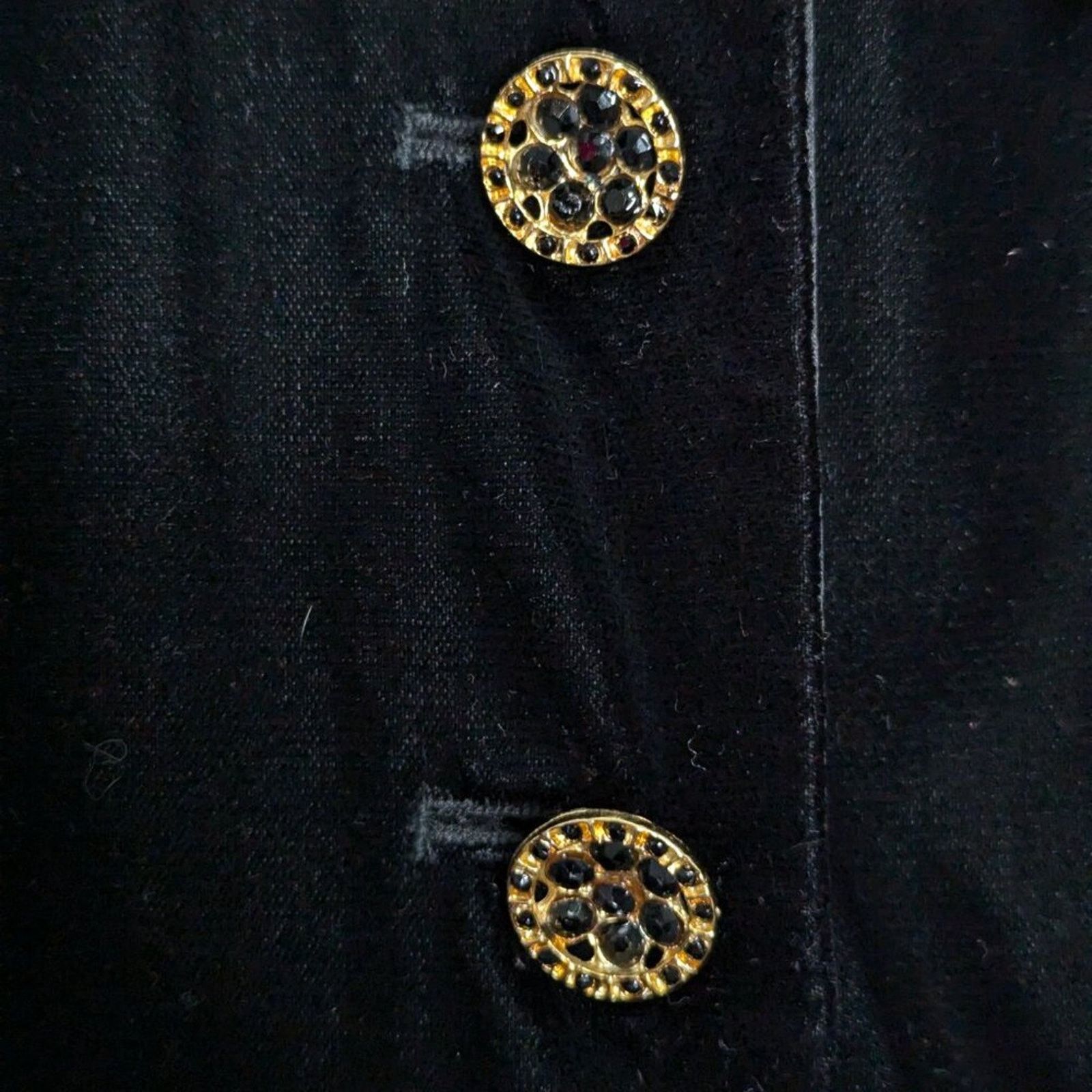 Vintage Be Art By Esquire Vintage 90's Black Velvet Dress Collared Size S / US 4 / IT 40 - 4 Thumbnail
