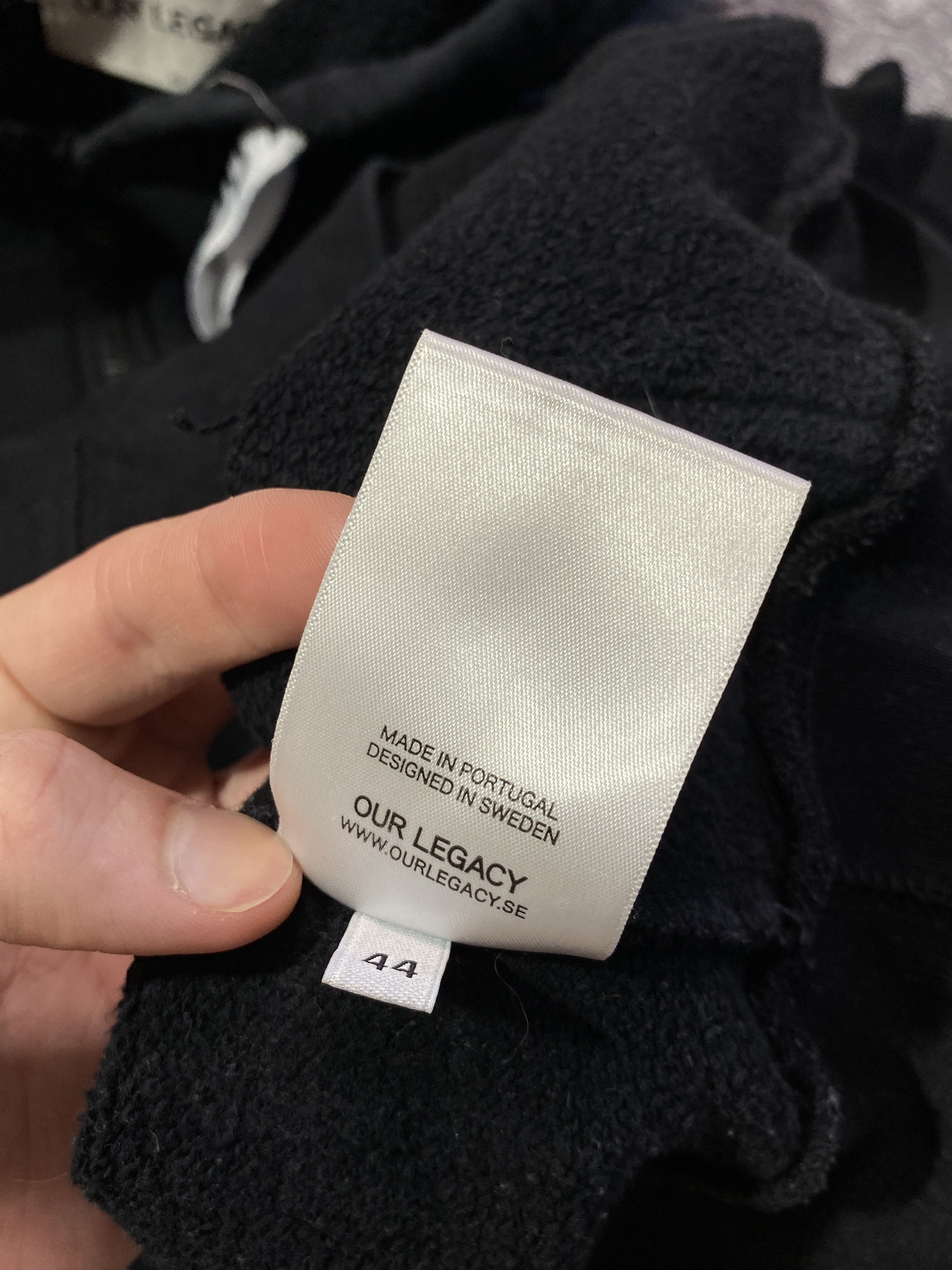 Our Legacy Our Legacy ASSISTENZA Black Hoodie Size US XS / EU 42 / 0 - 7 Thumbnail