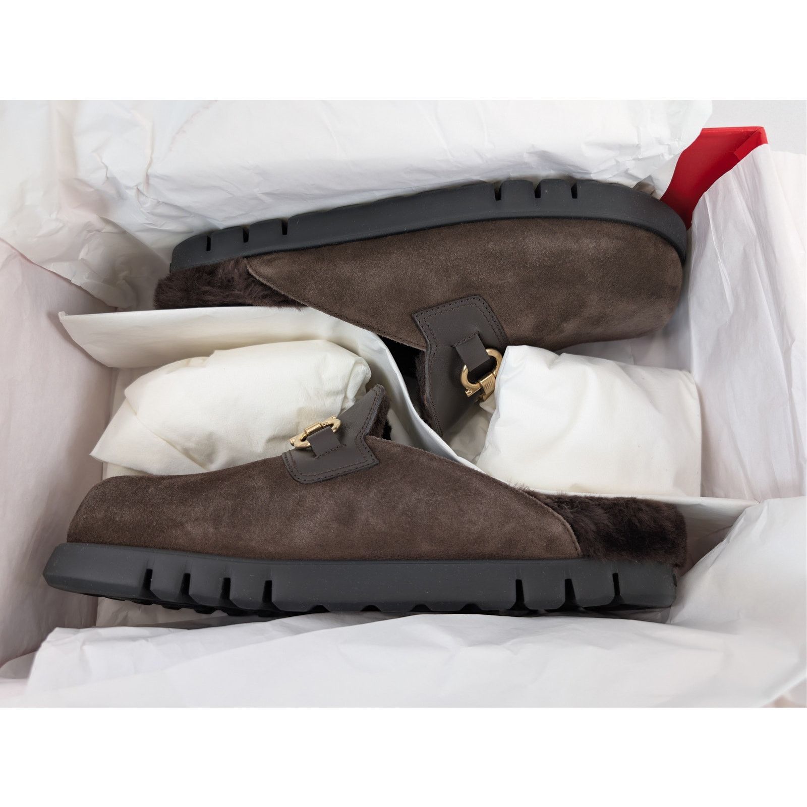 Salvatore Ferragamo o1rshd1 T. Moro 23 Calf Mules in Brown Size US 8 / EU 41 - 21 Thumbnail