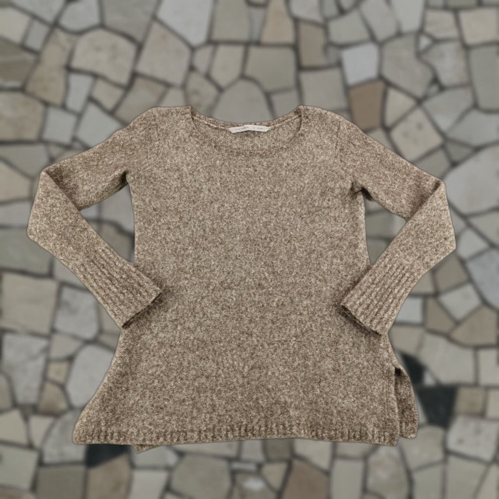 Athleta VINTAGE Athleta Sweater Shirt Women Medium Brown Knit Merino Wool Yak Hair Pullover 90s Theme Mens Womens Size M / US 6-8 / IT 42-44 - 1 Thumbnail
