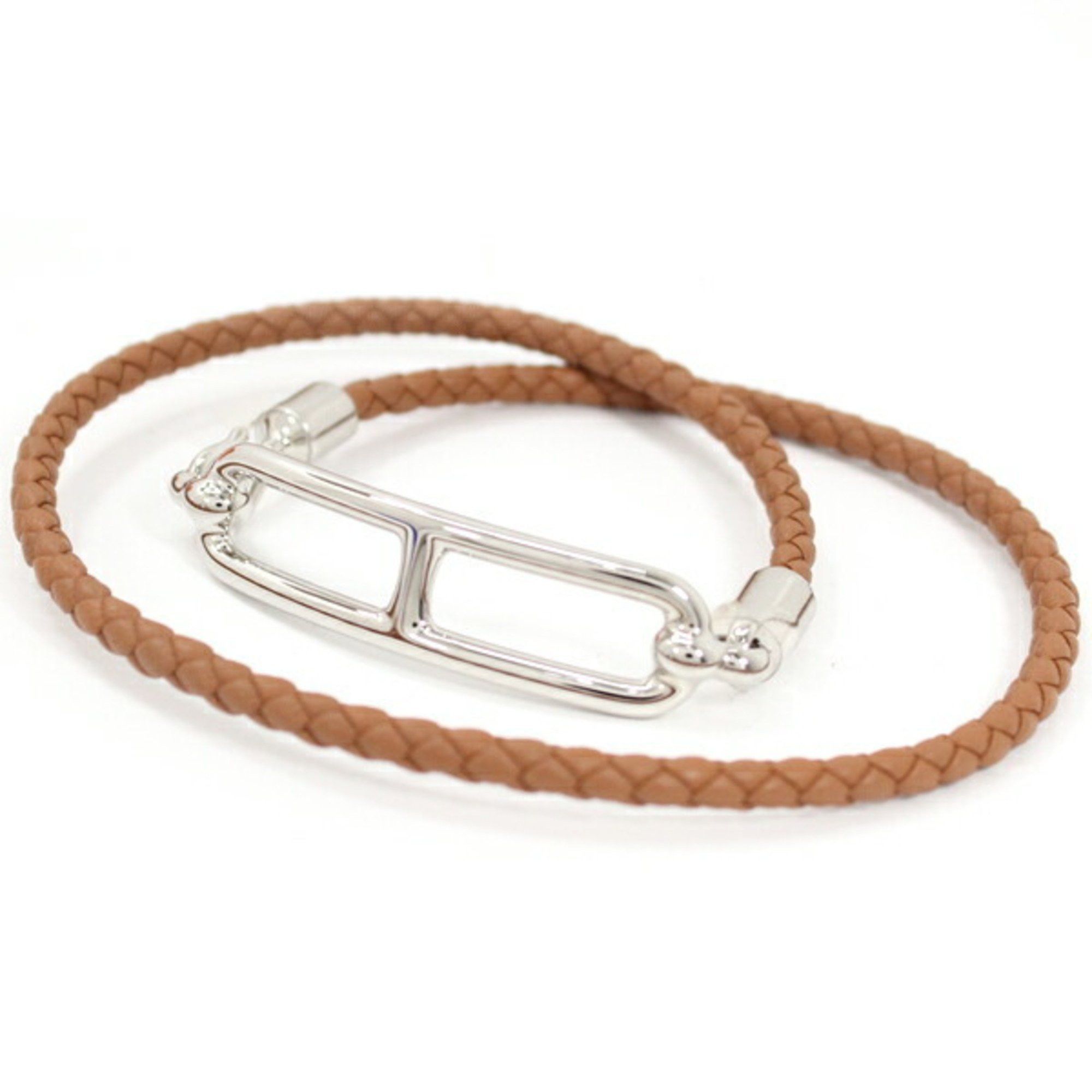 image of Hermes Bracelet Luli Double Tour T3 Brown Women's Men's Hermes Fashion Km2525