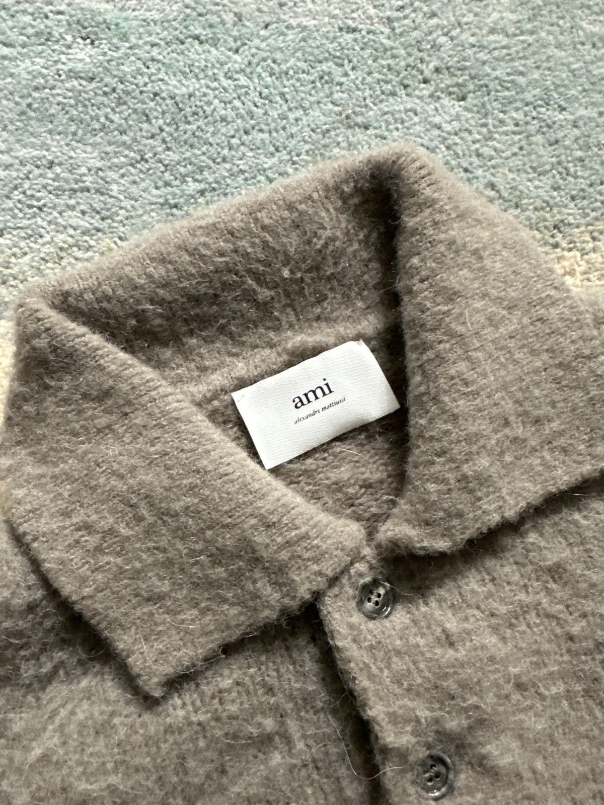 AMI Fuzzy Knit polo sweater Size US M / EU 48-50 / 2 - 3 Thumbnail