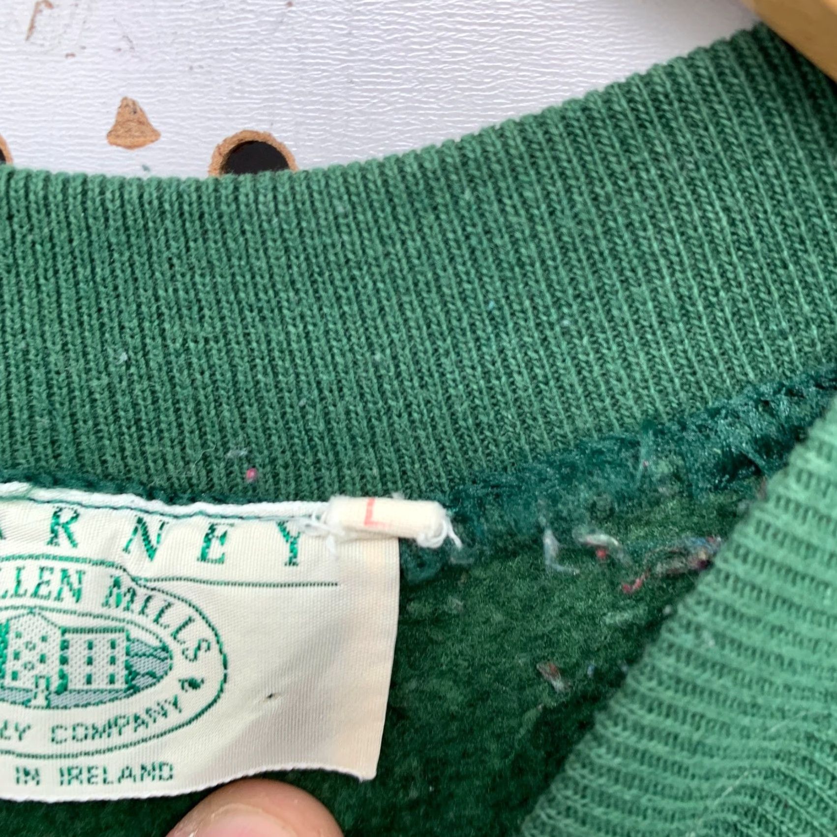 Vintage VINTAGE Blarney Woolen Mills IRELAND Sweatshirt Crewneck Mens Medium Green Fleece Ireland Graphic Print Pullover M Mens Size US M / EU 48-50 / 2 - 6 Thumbnail