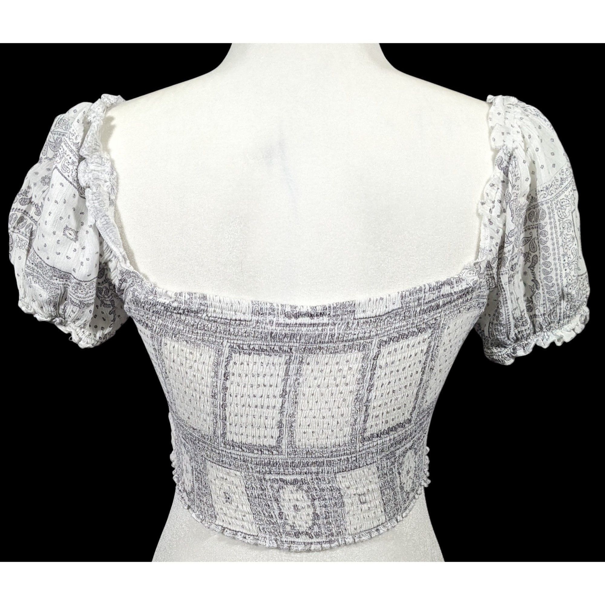 Other Isabelle's Closet Bohemian Festival Peasant Crop Top Size Me Size M / US 6-8 / IT 42-44 - 2 Thumbnail