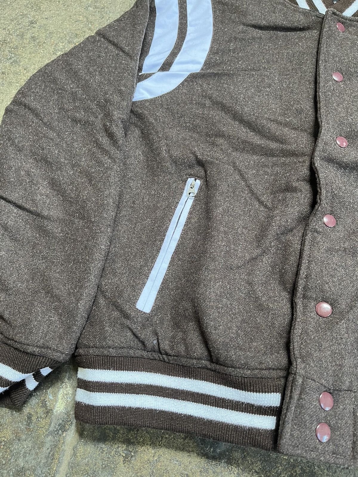 Vintage Vintage Wool Bomber Jacket Size US L / EU 52-54 / 3 - 2 Thumbnail