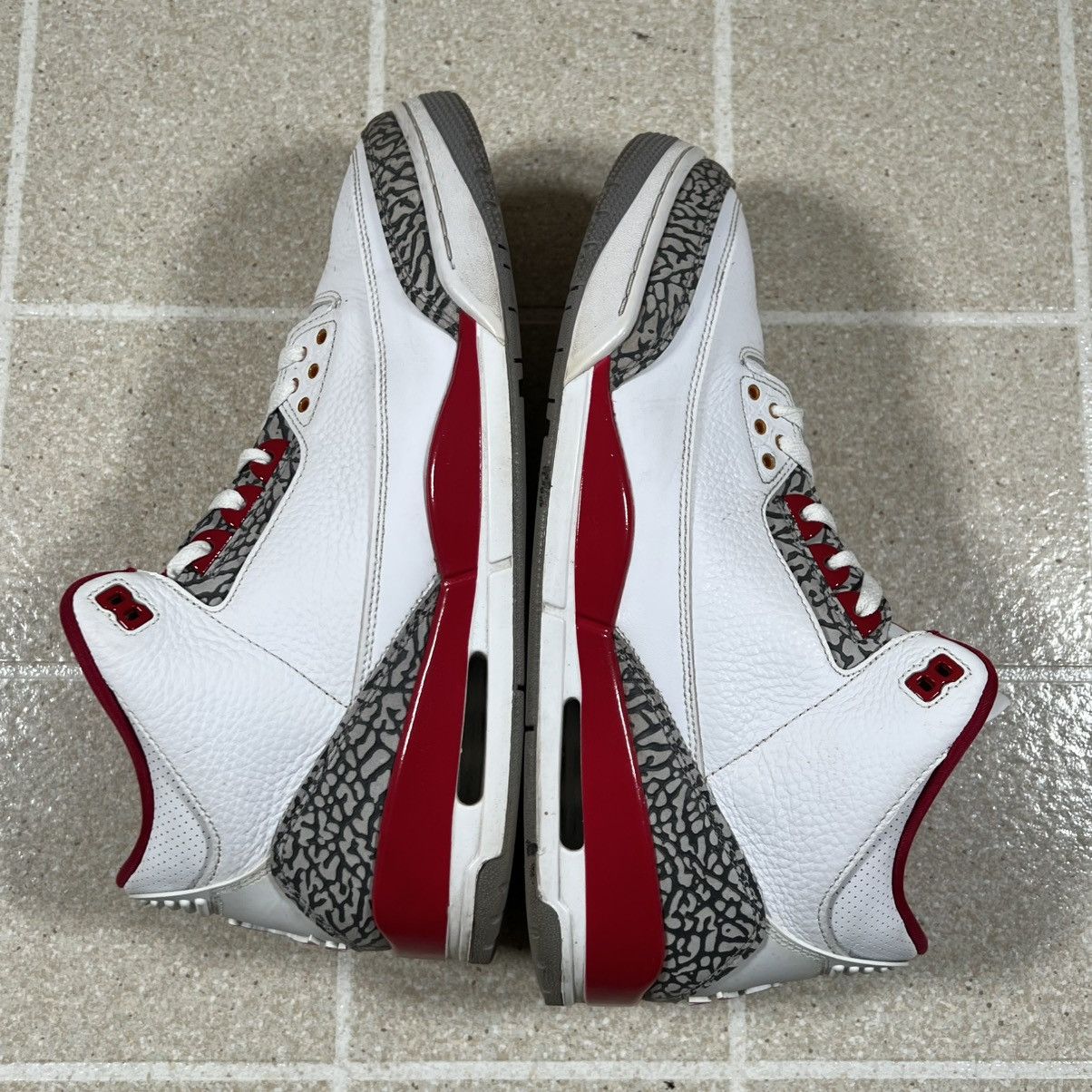 Jordan Brand Air Jordan 3 Retro Cardinal Red Size 12 Basketball Nike Size US 13 / EU 46 - 7 Thumbnail