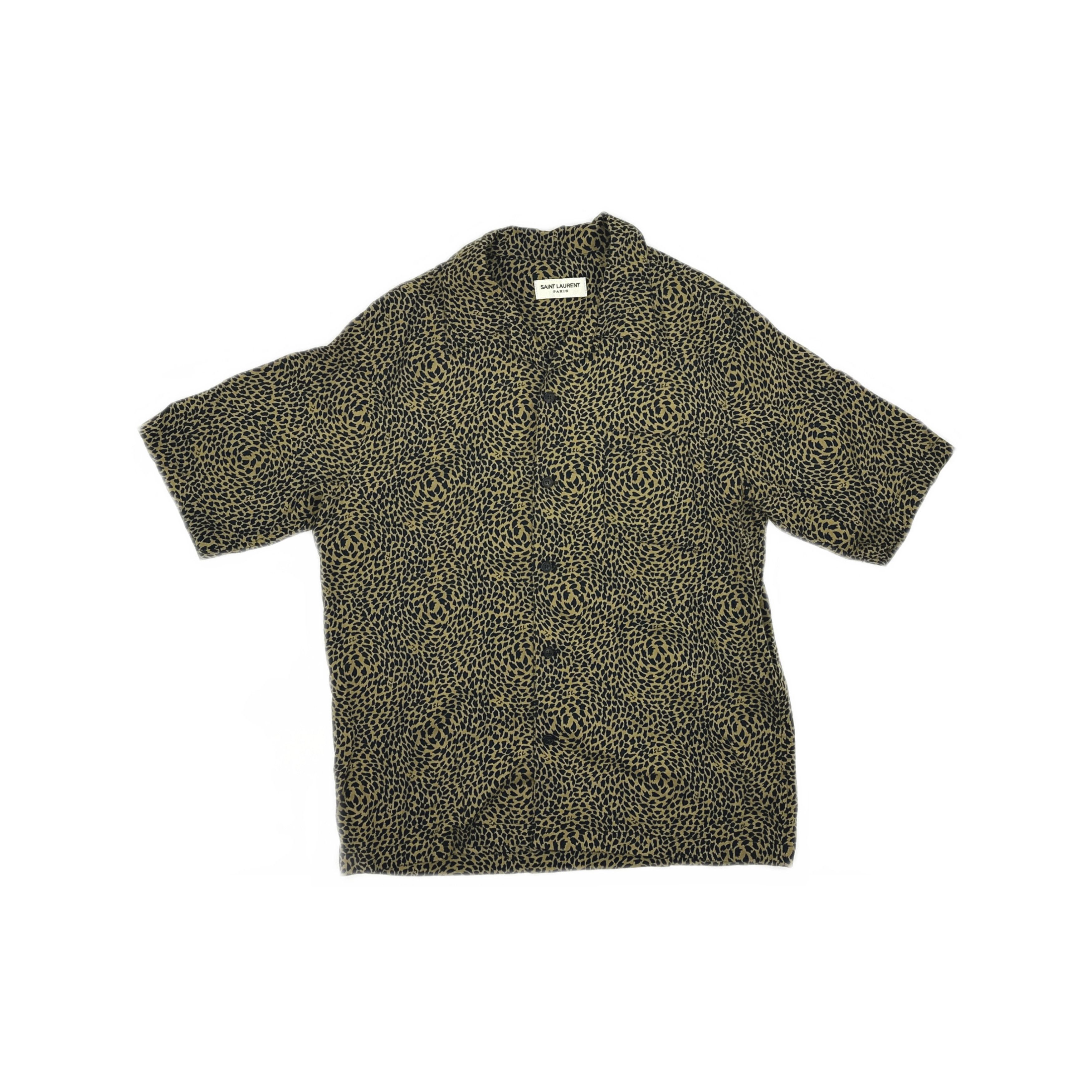Saint Laurent Paris Saint Laurent Leopard Print Button Up Shirt Size S Size US S / EU 44-46 / 1 - 1 Thumbnail