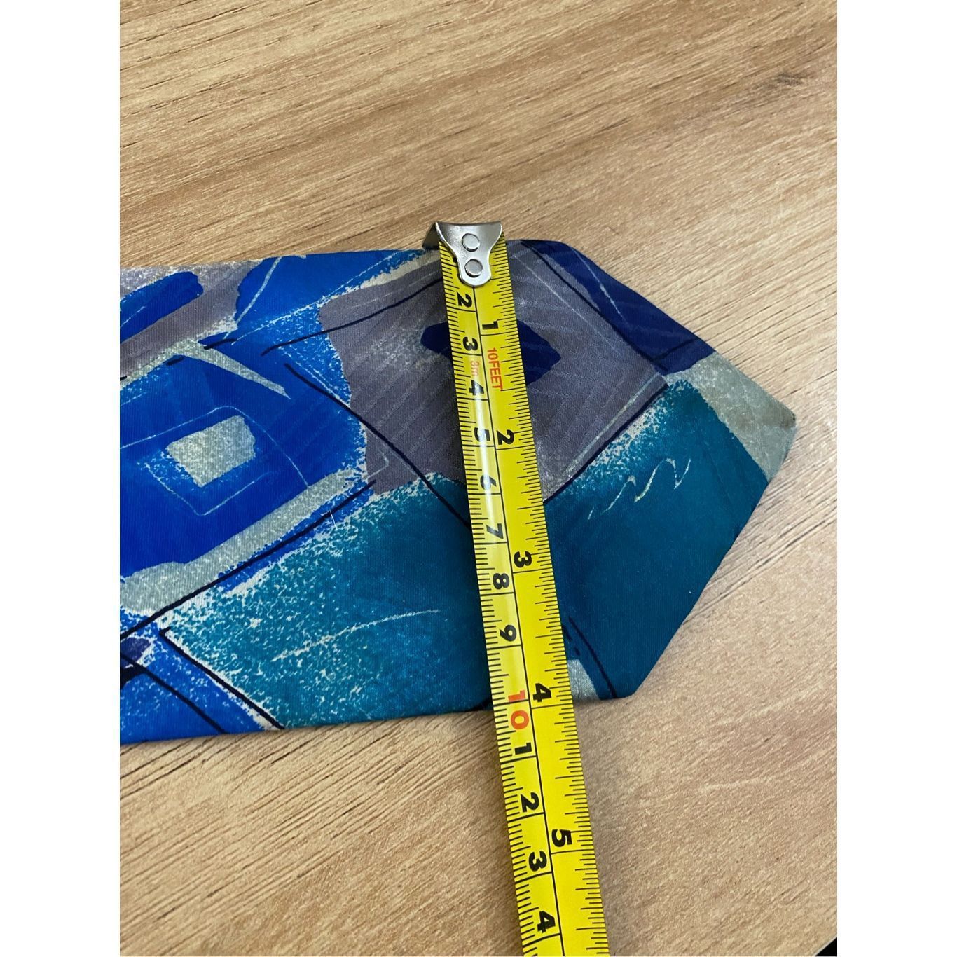 Lanvin Lanvin Blue Abstract 100% Silk Tie, MSRP $196 Size ONE SIZE - 9 Thumbnail