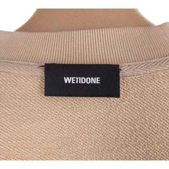 WE11DONE We11done Basic Sweatshirt Size XS Womens Beige Welldone $420 Size XS / US 0-2 / IT 36-38 - 10 Thumbnail
