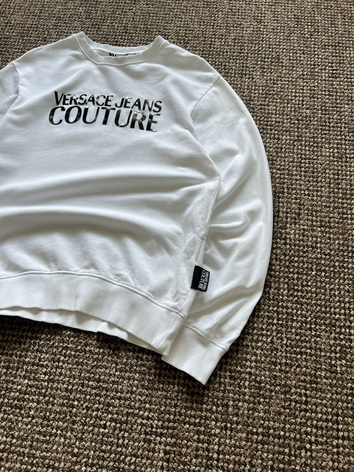 Versace Jeans Couture Versace Jeans Couture Big Logo Sweatshirt White Size US S / EU 44-46 / 1 - 4 Thumbnail