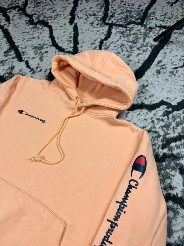 Champion Champion x Supreme Orange Peach Logo Hoodie M Size US M / EU 48-50 / 2 - 4 Thumbnail