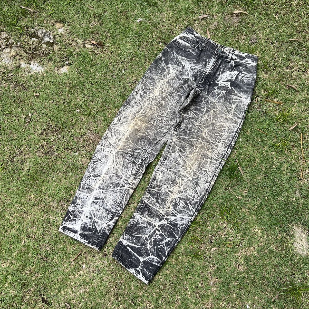 Japanese Brand “BOBSON” ACID WASH GREY JEANS Size US 28 / EU 44 - 2 Thumbnail