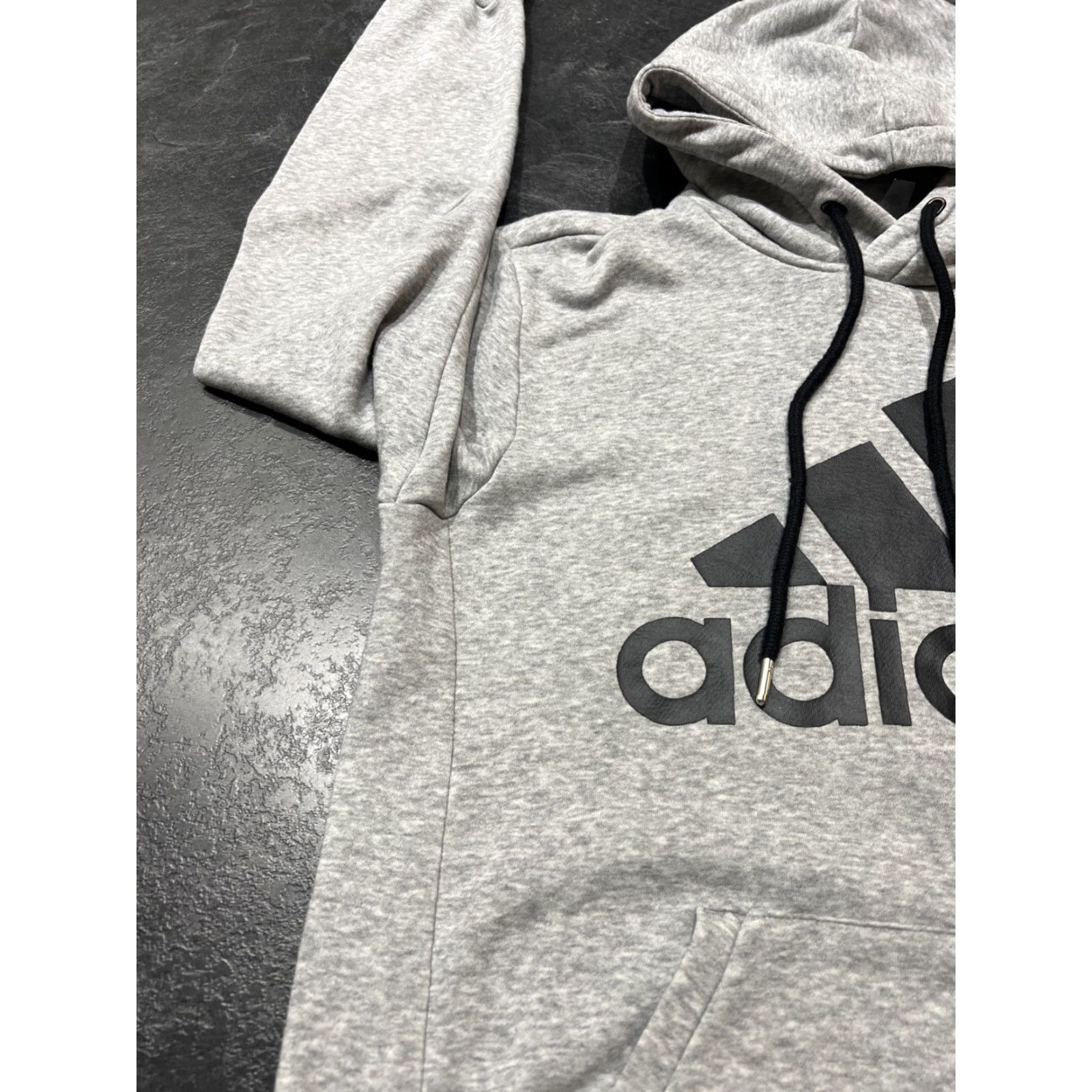 Adidas Adidas Hoodie Pullover Men's Gray Small Cotton Blend Hooded Pocket Pullover S Hooded Mens Size US S / EU 44-46 / 1 - 4 Thumbnail