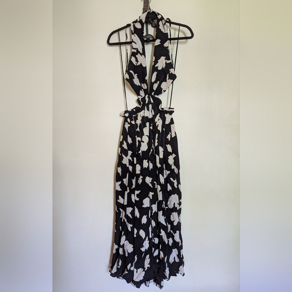 Proenza Schouler Proenza Schouler Cutout Wrap-effect Pleated Floral-print Ge Size M / US 6-8 / IT 42-44 - 2 Thumbnail