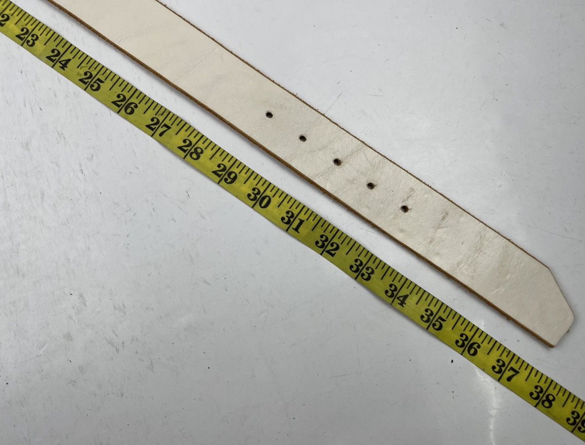 Japanese Brand big buckle leather belt tc34 Size 32 - 4 Thumbnail