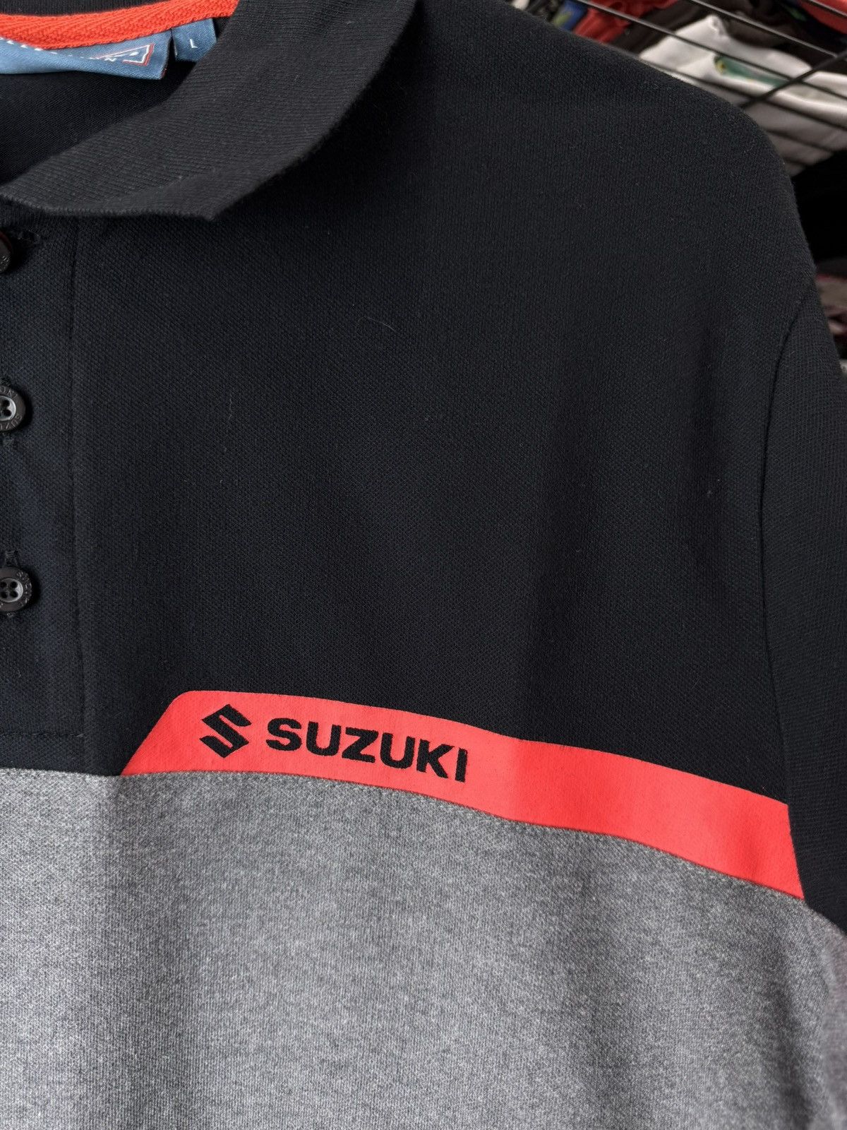 Honda Rare! 2000’s Vintage Suzuki Racing Polo T Shirt Yamaha BMW Size US L / EU 52-54 / 3 - 2 Thumbnail