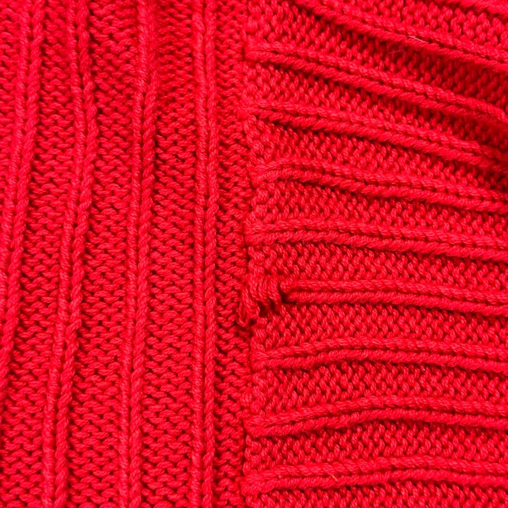 Izod VINTAGE IZOD MENS RED COTTON CABLE-KNIT PULLOVER SWEATER LARGE HEAVYWEIGHT 90s OUTDOOR Size US L / EU 52-54 / 3 - 7 Thumbnail