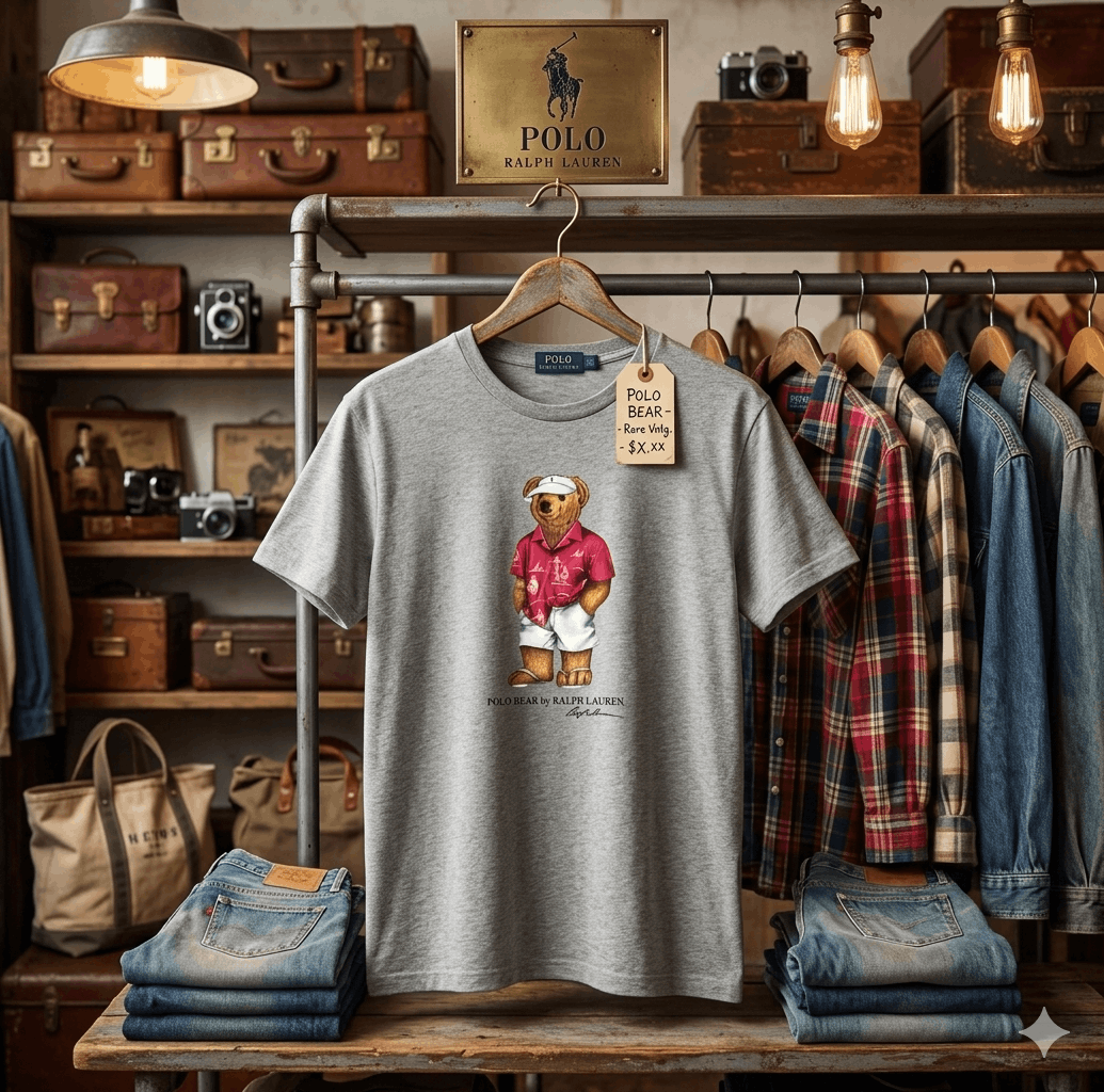 Polo Ralph Lauren Vintage 90s Polo Bear by Ralph Lauren T-shirt Size US S / EU 44-46 / 1 - 1 Thumbnail