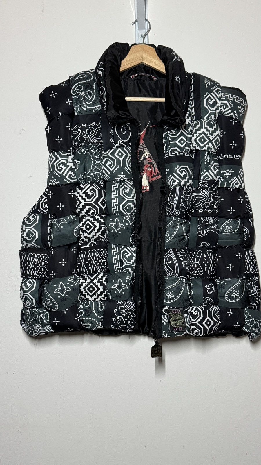 Kapital Black Bandana Keel-Weaving Vest Size US S / EU 44-46 / 1 - 7 Thumbnail