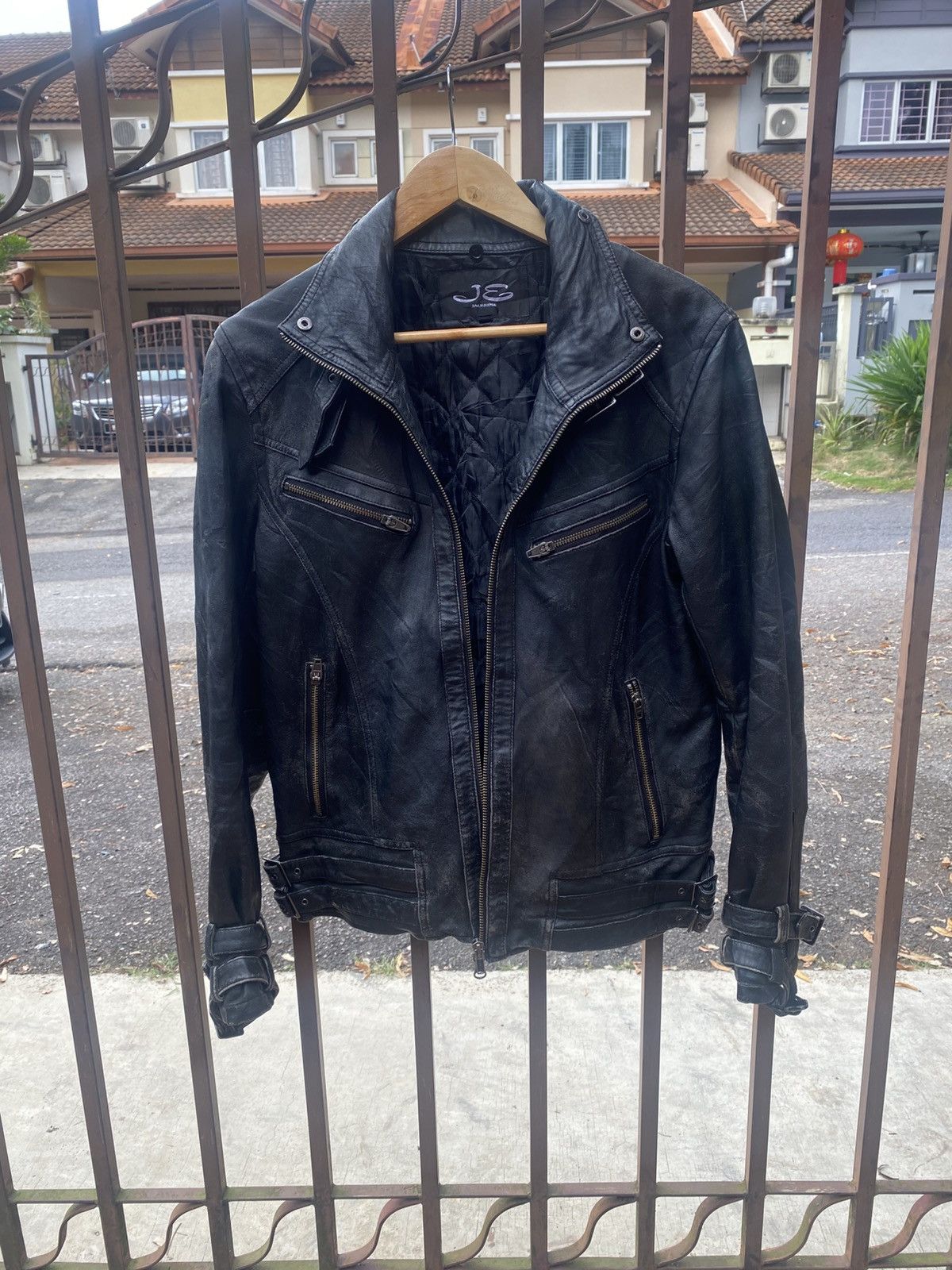 Genuine Leather Vintage 🔥Jack Rose Leather Riding Jacket Design Size US L / EU 52-54 / 3 - 3 Thumbnail