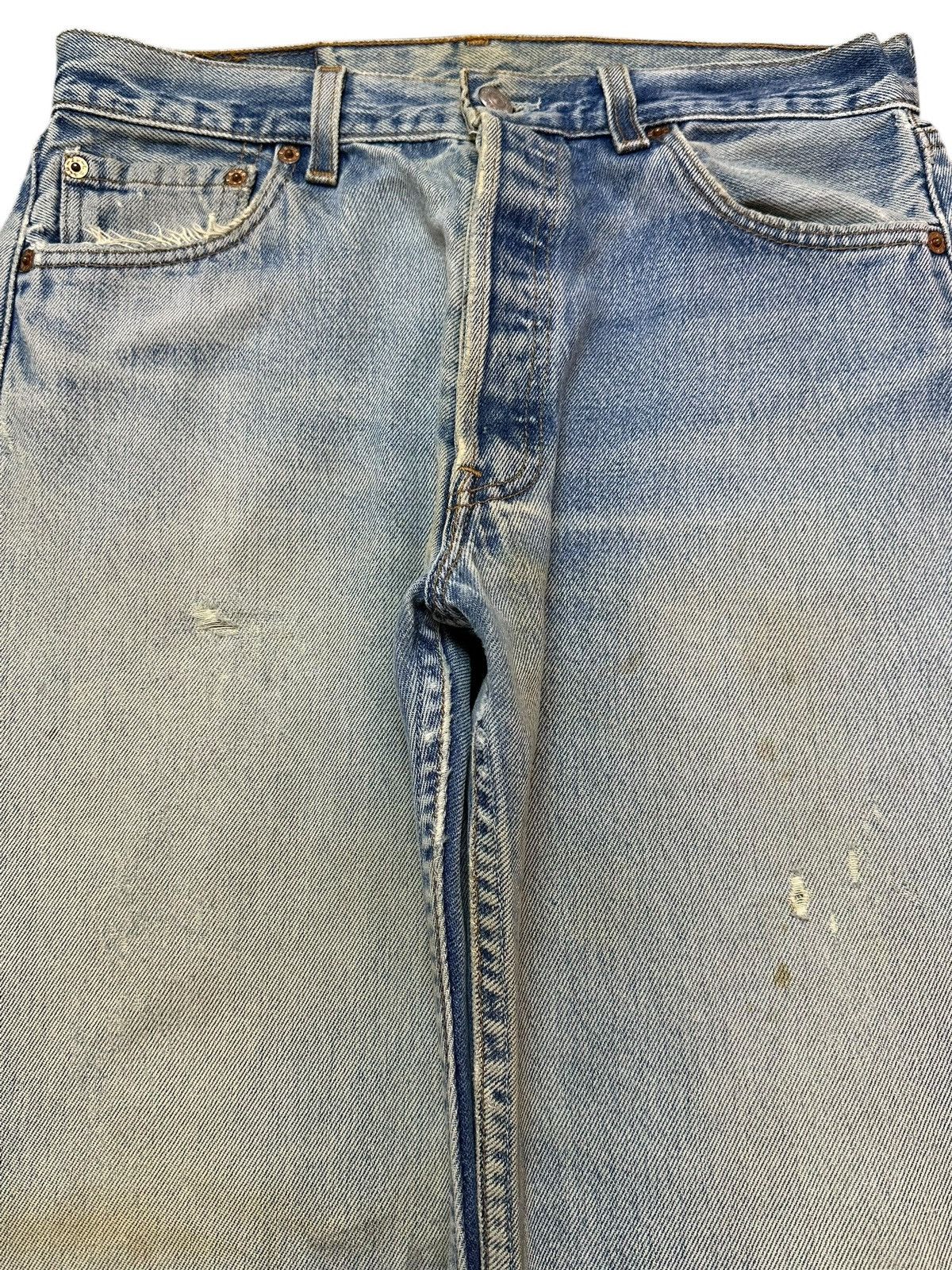 Levi's Vintage 90s Usa Levis 501 Blue Faded Wash Style Jeans Size US 29 - 3 Thumbnail