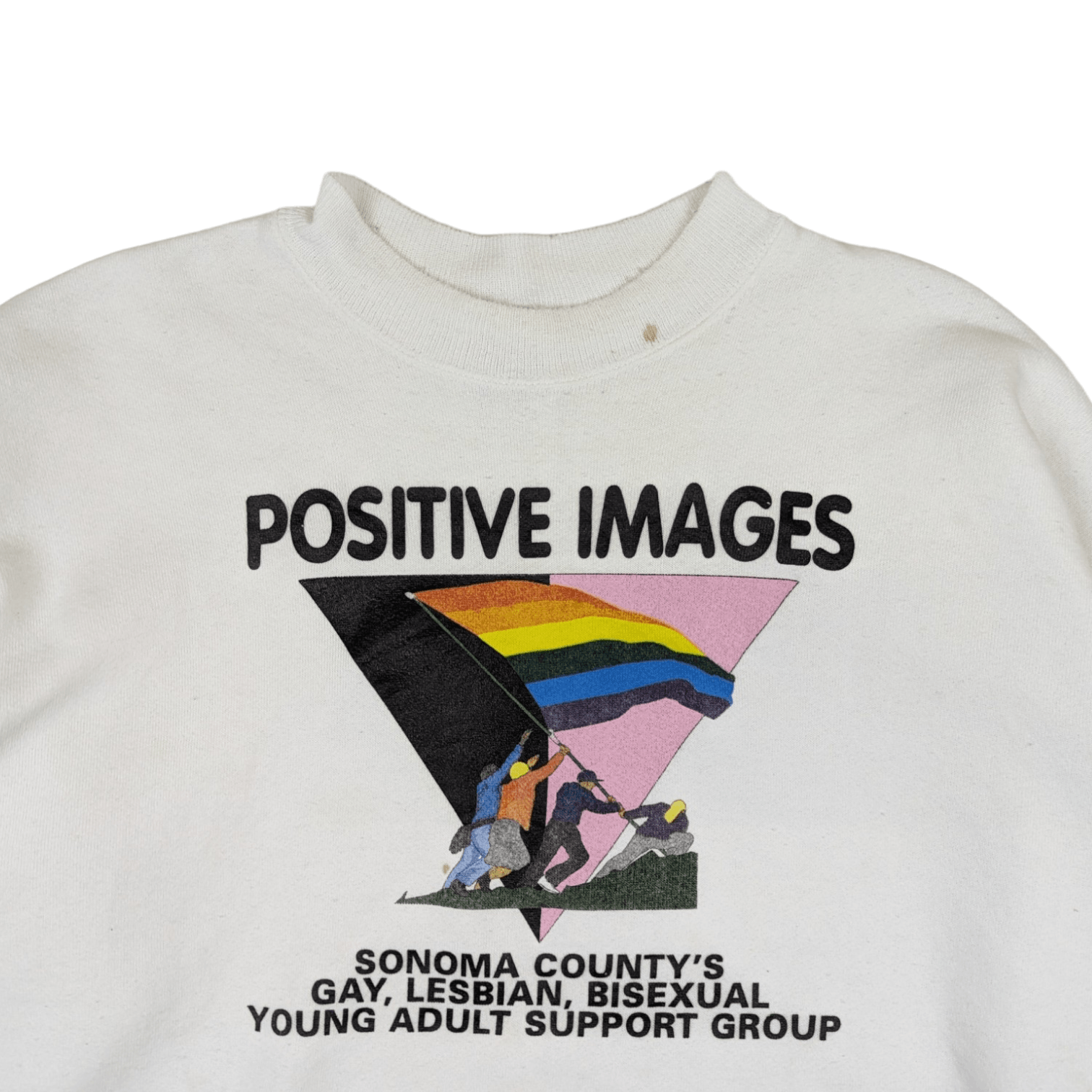 Hanes Vintage Hanes LGBT Sonoma County Positive Image Sweatshirt Size L / US 10 / IT 46 - 4 Thumbnail
