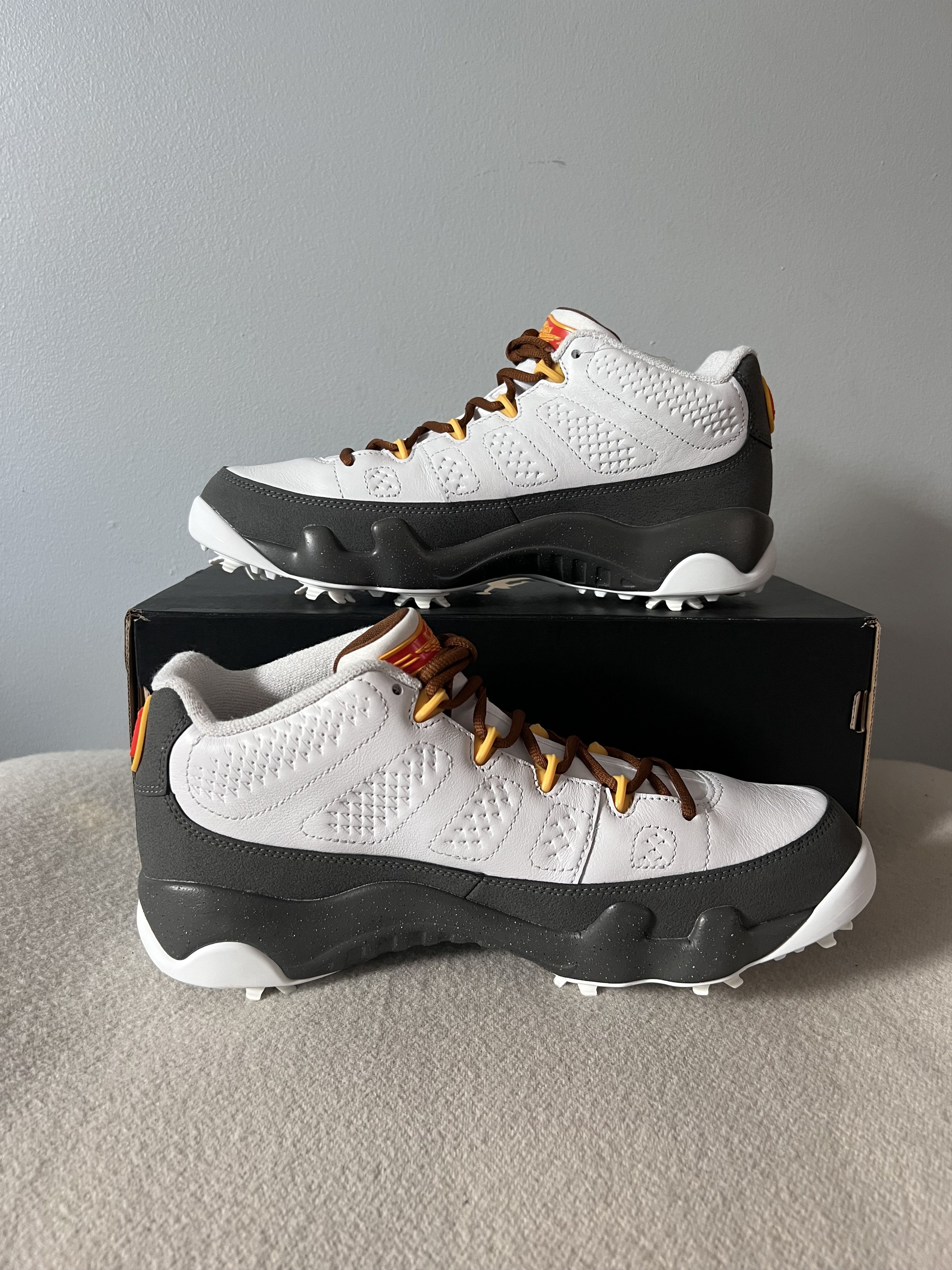 Jordan Brand Jordan 9 Low Golf US Open in White Grey Size US 9 / EU 42 - 3 Thumbnail