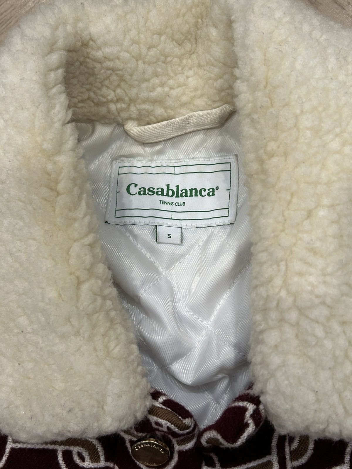 Casablanca CASABLANCA MONOGRAM SHERPA DENIM JACKET Size US S / EU 44-46 / 1 - 3 Thumbnail
