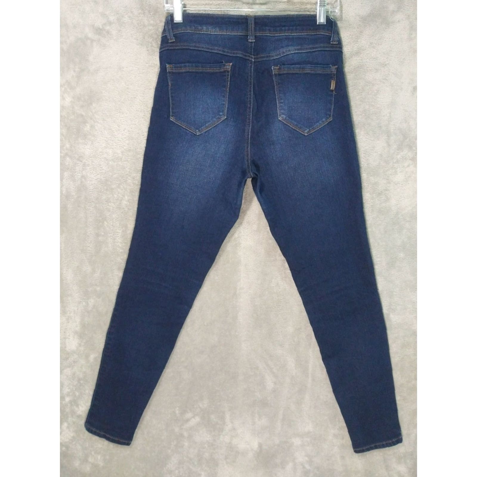 Denime 1822 Jeans Womens 6 Blue Denim Adrianna Mid Rise Ankle Stretch 5-Pocket Blue Size 28" / US 6 / IT 42 - 2 Thumbnail