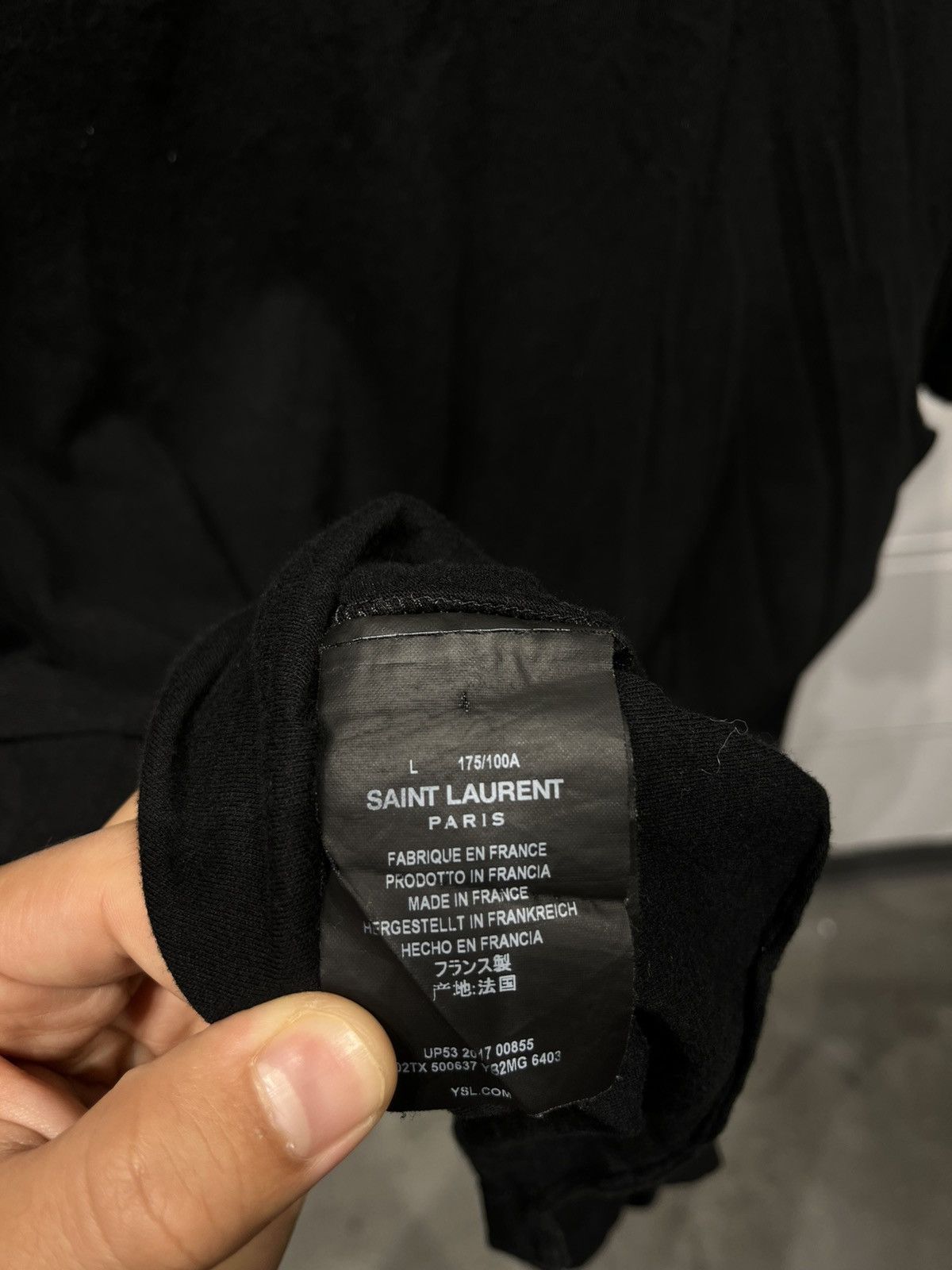 Saint Laurent Paris AW18 Time After time T-Shirt Size US L / EU 52-54 / 3 - 4 Thumbnail