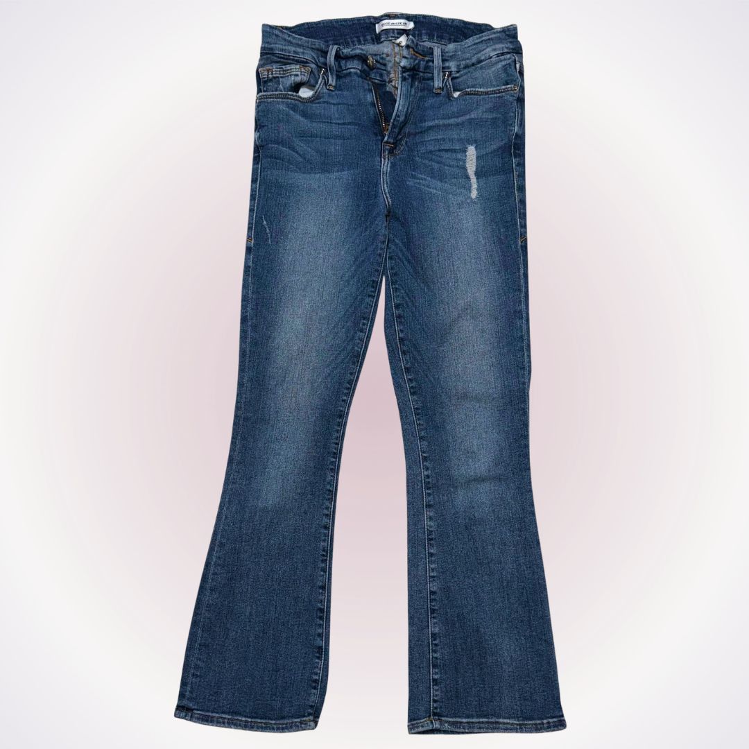 Good American Good American Flare Jeans | Sz 2/26 Size 26" / US 2 / IT 38 - 1 Thumbnail