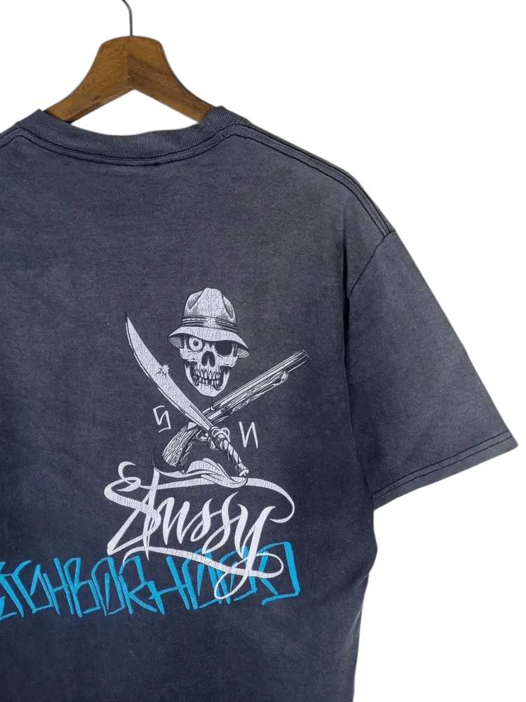 Stussy Rare Vintage Stussy X Neighborhood Boneyards Tshirt Size US M / EU 48-50 / 2 - 7 Thumbnail