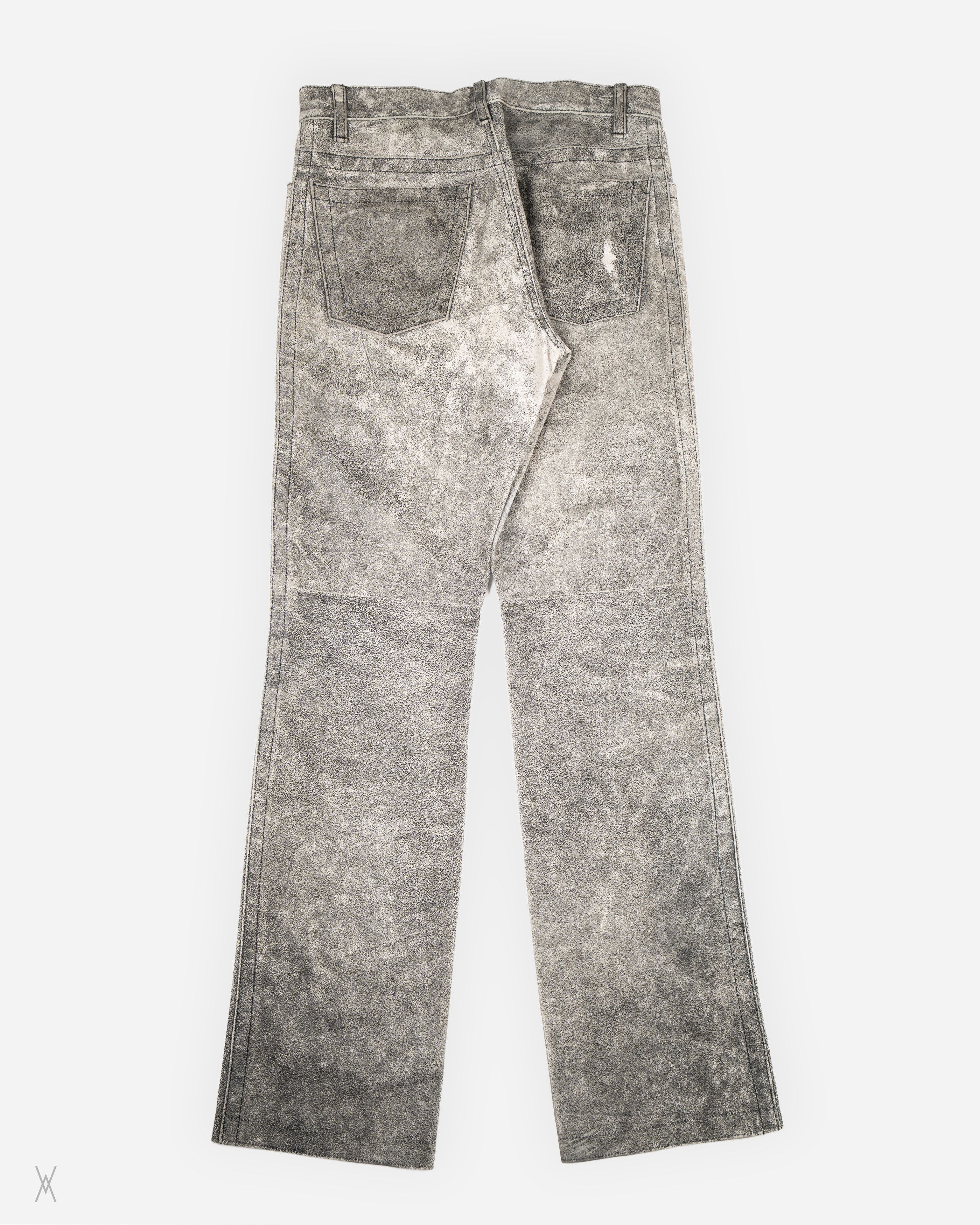 Ann Demeulemeester Ann Demeulemeester Distressed Leather Pants Size US 30 / EU 46 - 2 Thumbnail