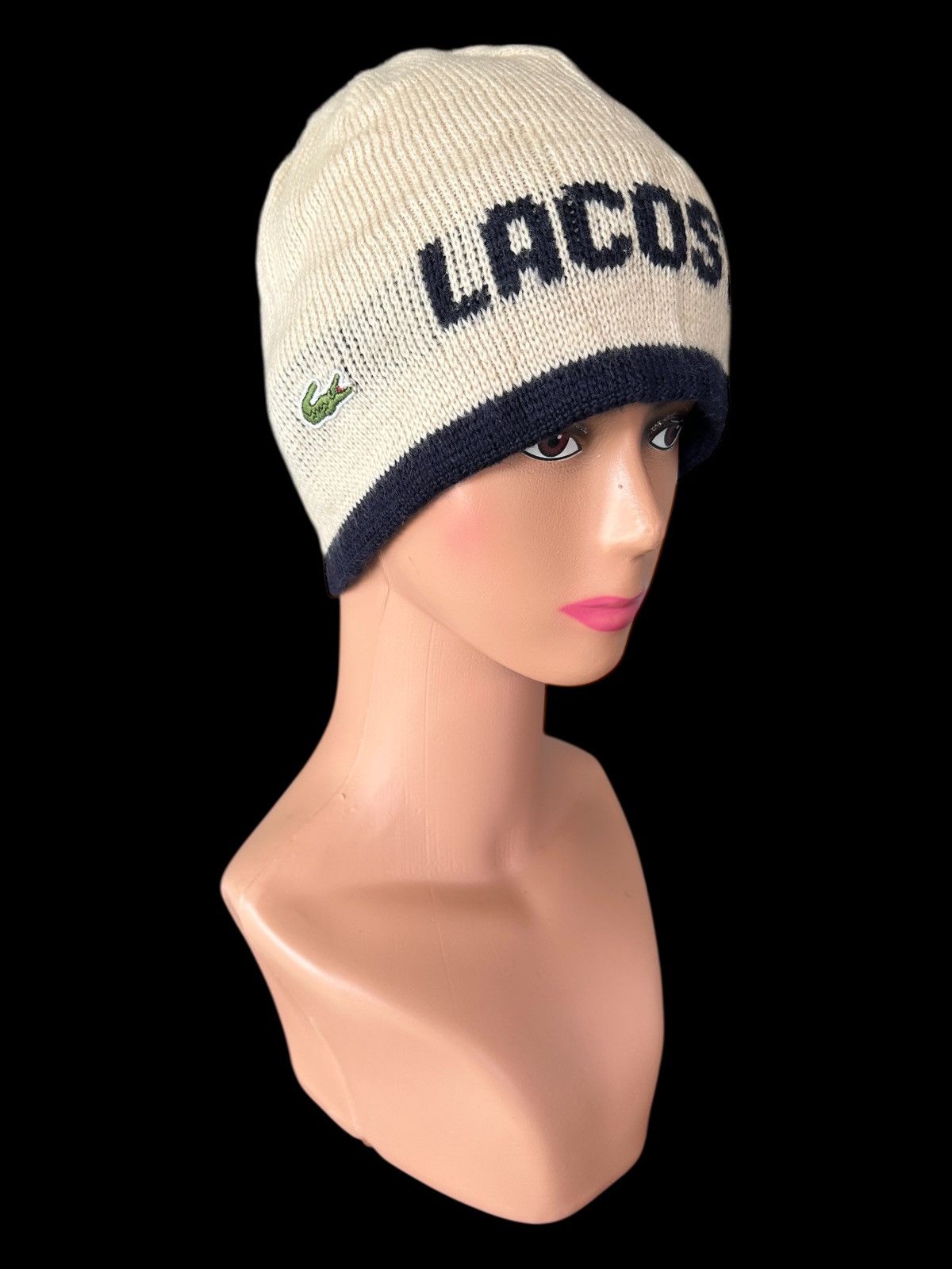 Lacoste Vintage Lacoste Beanie Hats Size ONE SIZE - 1 Thumbnail