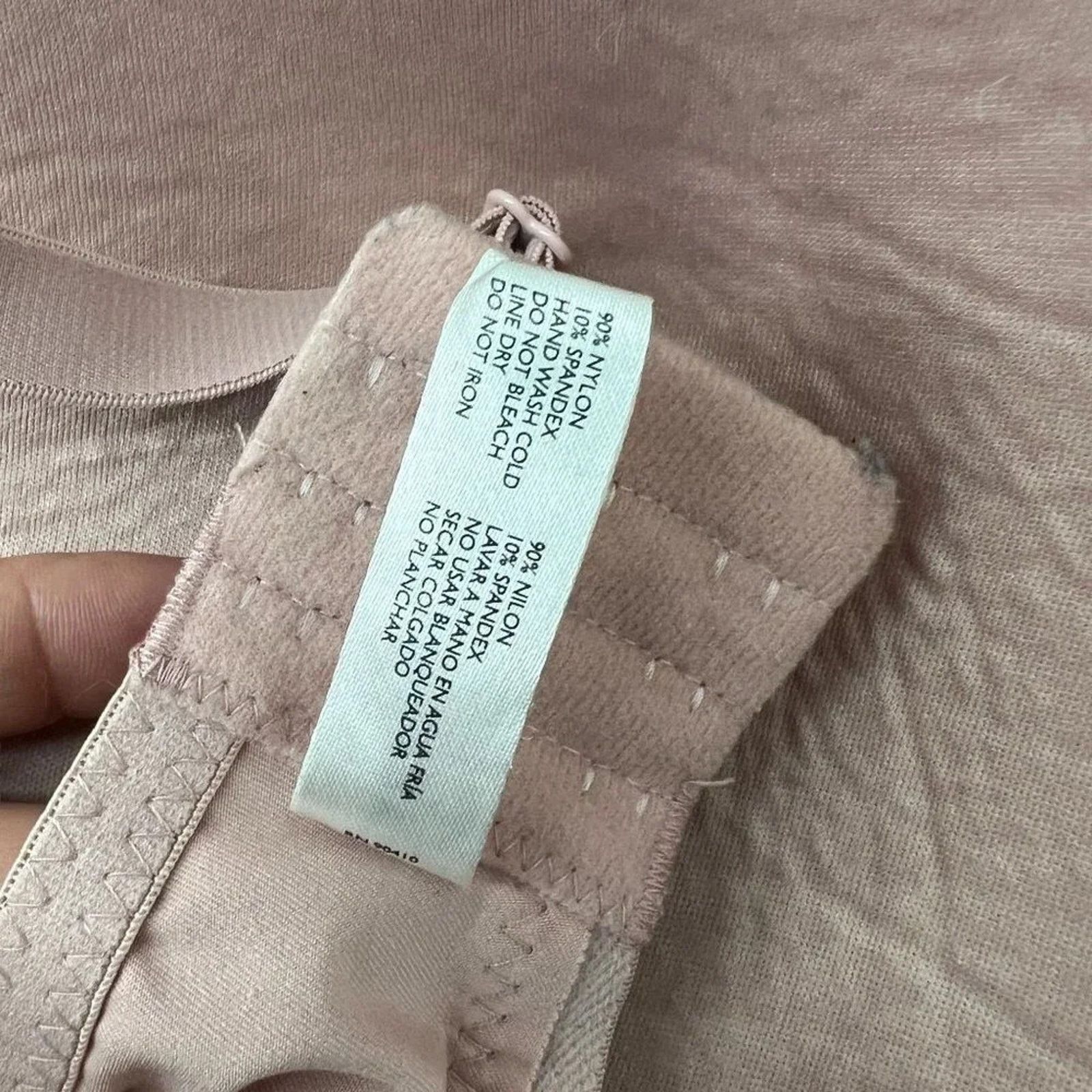 Laura Ashley Laura Ashley Pink Lace Nylon Blend Stretch Underwire Bra Size ONE SIZE - 5 Thumbnail