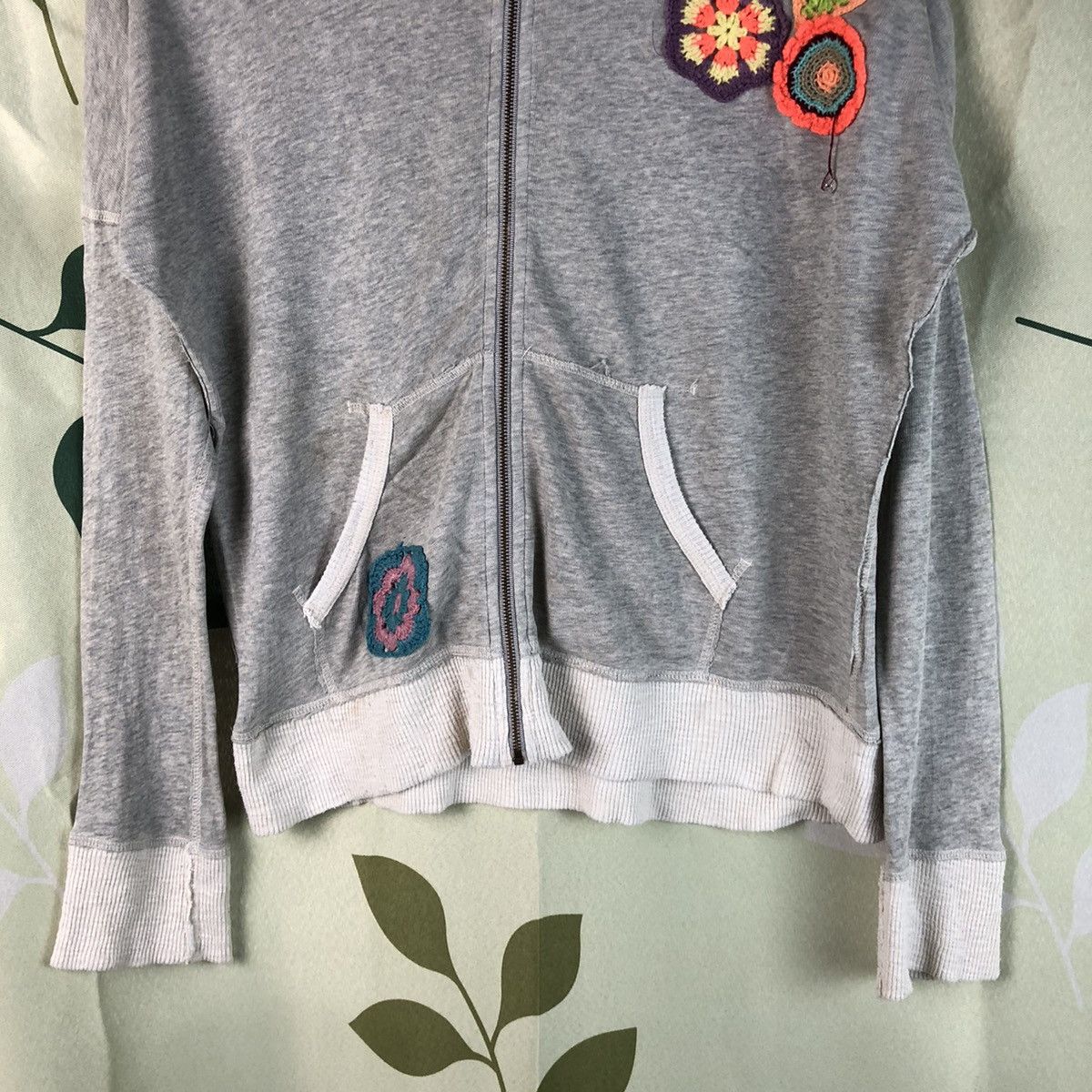 Japanese Brand Unica union made Grey Hoodie #7470 Size M / US 6-8 / IT 42-44 - 8 Thumbnail