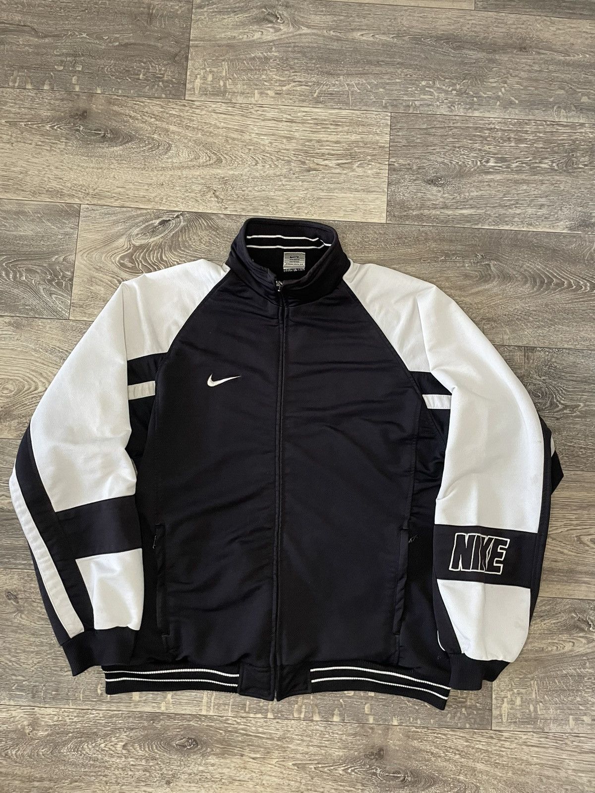 Nike × Vintage Zip-hoodie Nike very rare vintage zip 1990 Size US L / EU 52-54 / 3 - 1 Thumbnail
