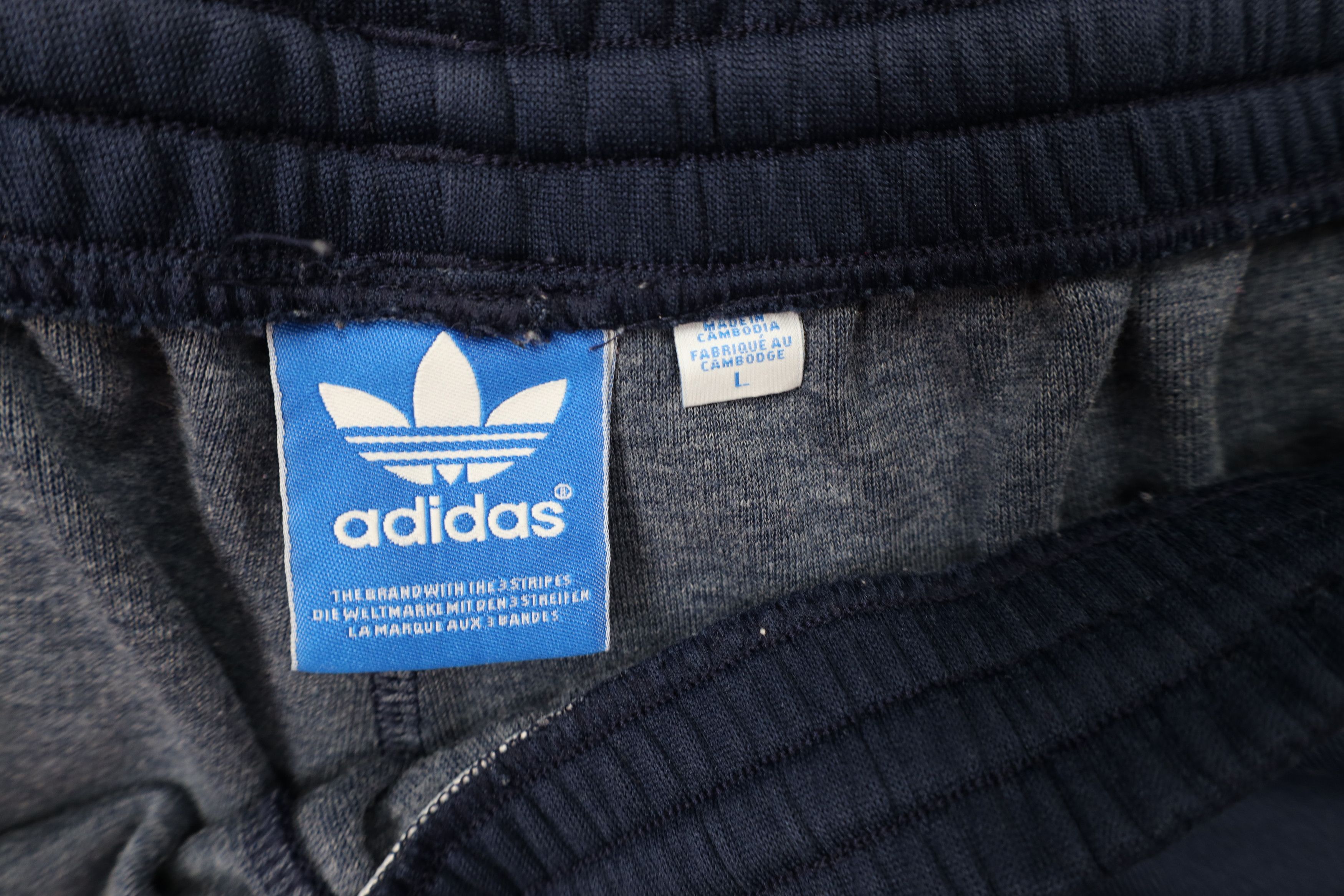 Adidas Vintage Y2K Adidas Striped Wide Leg Sweatpants Pants Blue Size US 36 / EU 52 - 7 Thumbnail