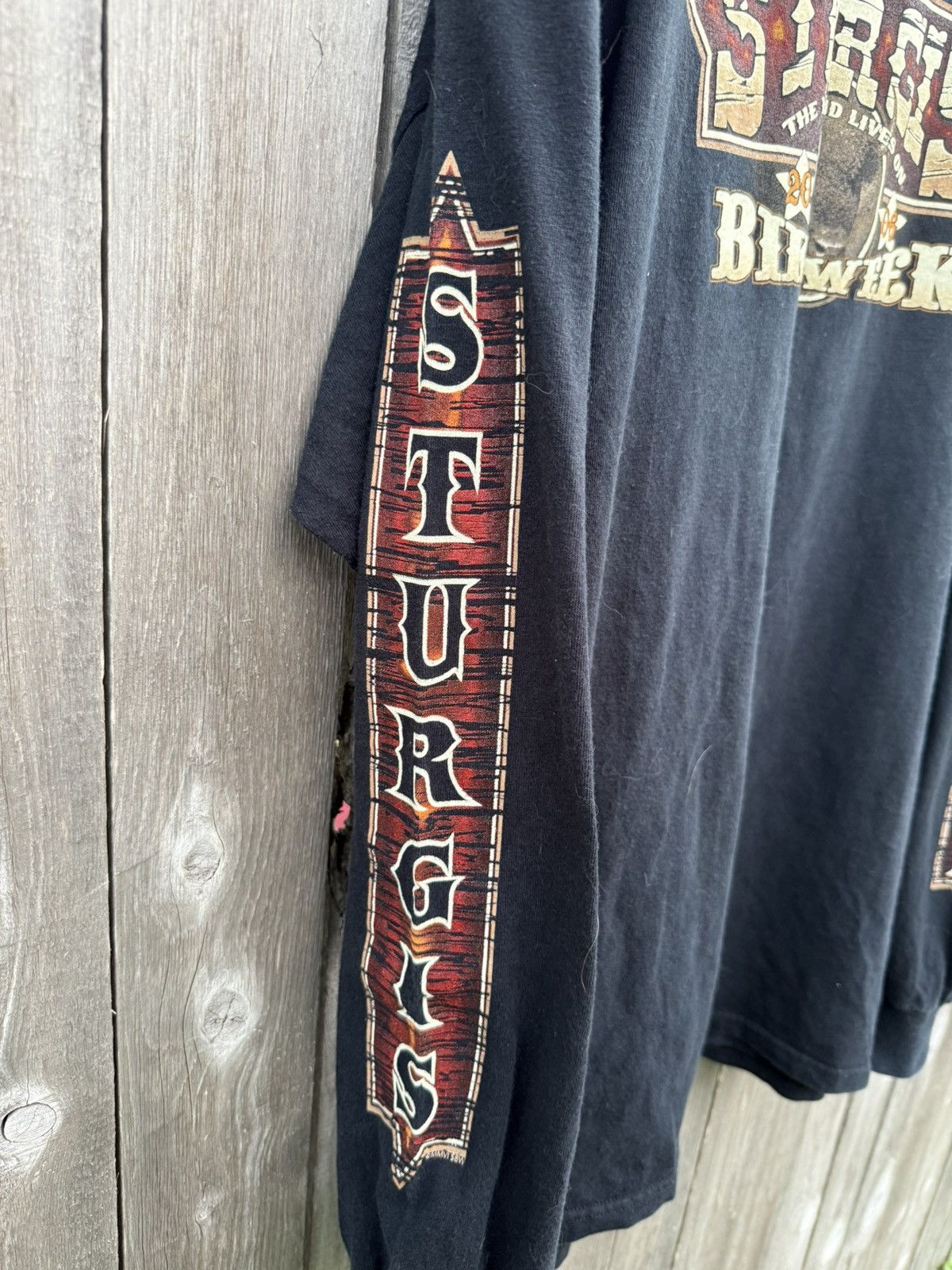 Harley Davidson × Vintage Vintage Y2K Sturgis Motorcycle Longsleeve Tshirt Size US XXL / EU 58 / 5 - 4 Thumbnail