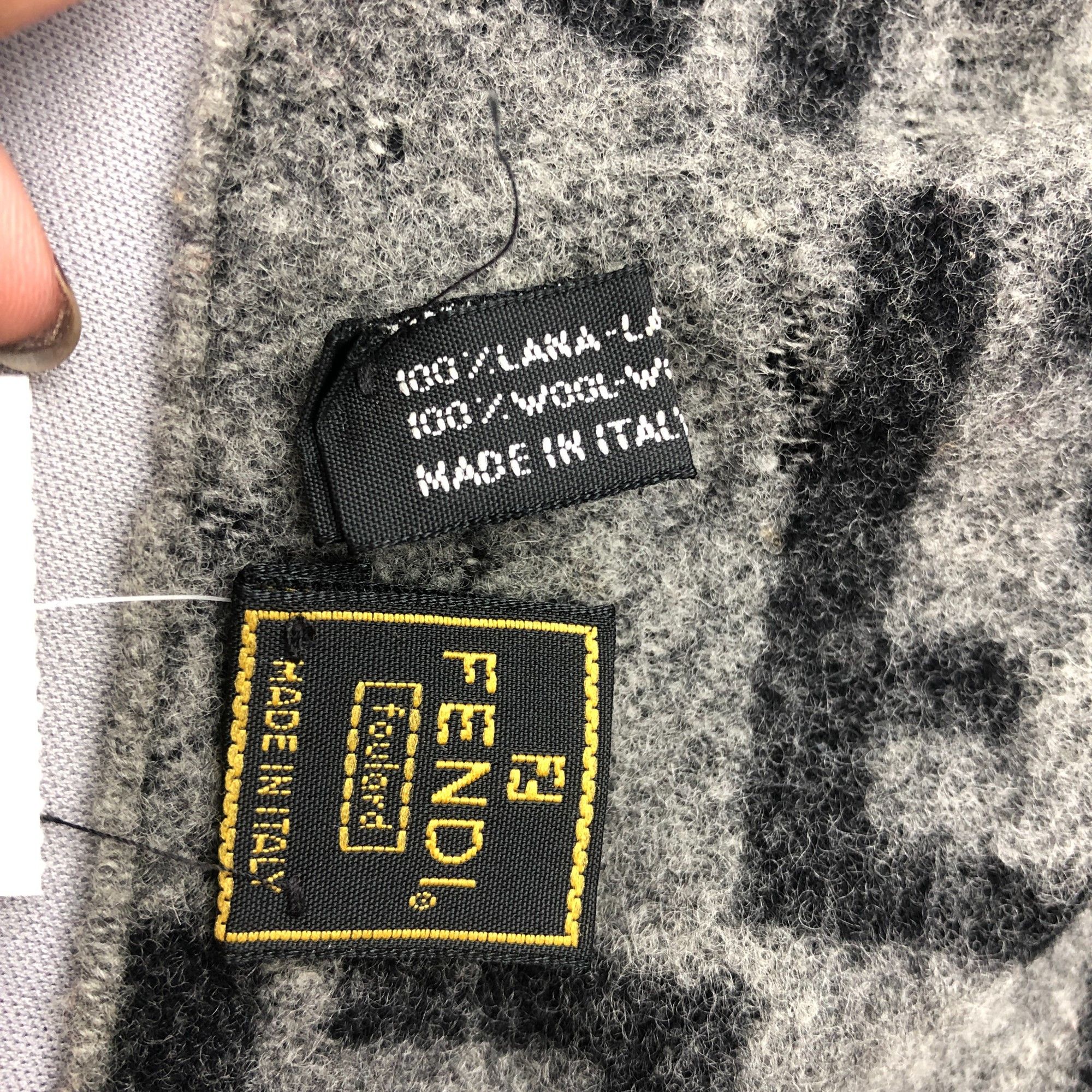 Fendi Vintage Fendi Scarf Muffler FF Monogram Roma Wool Scarves Size ONE SIZE - 5 Thumbnail