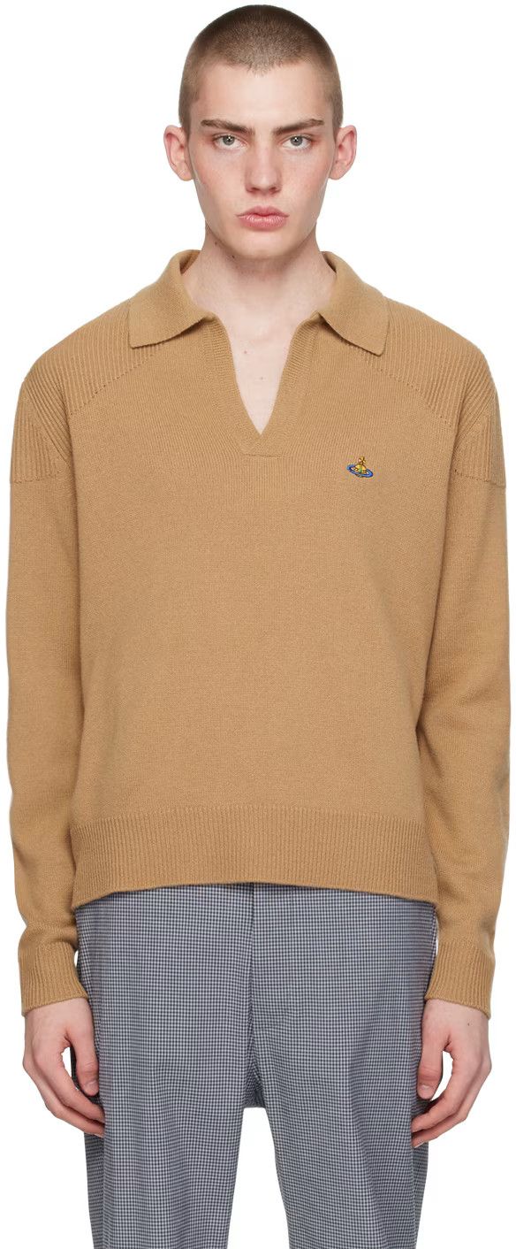 o1y0525 Logo Sweater in Camel