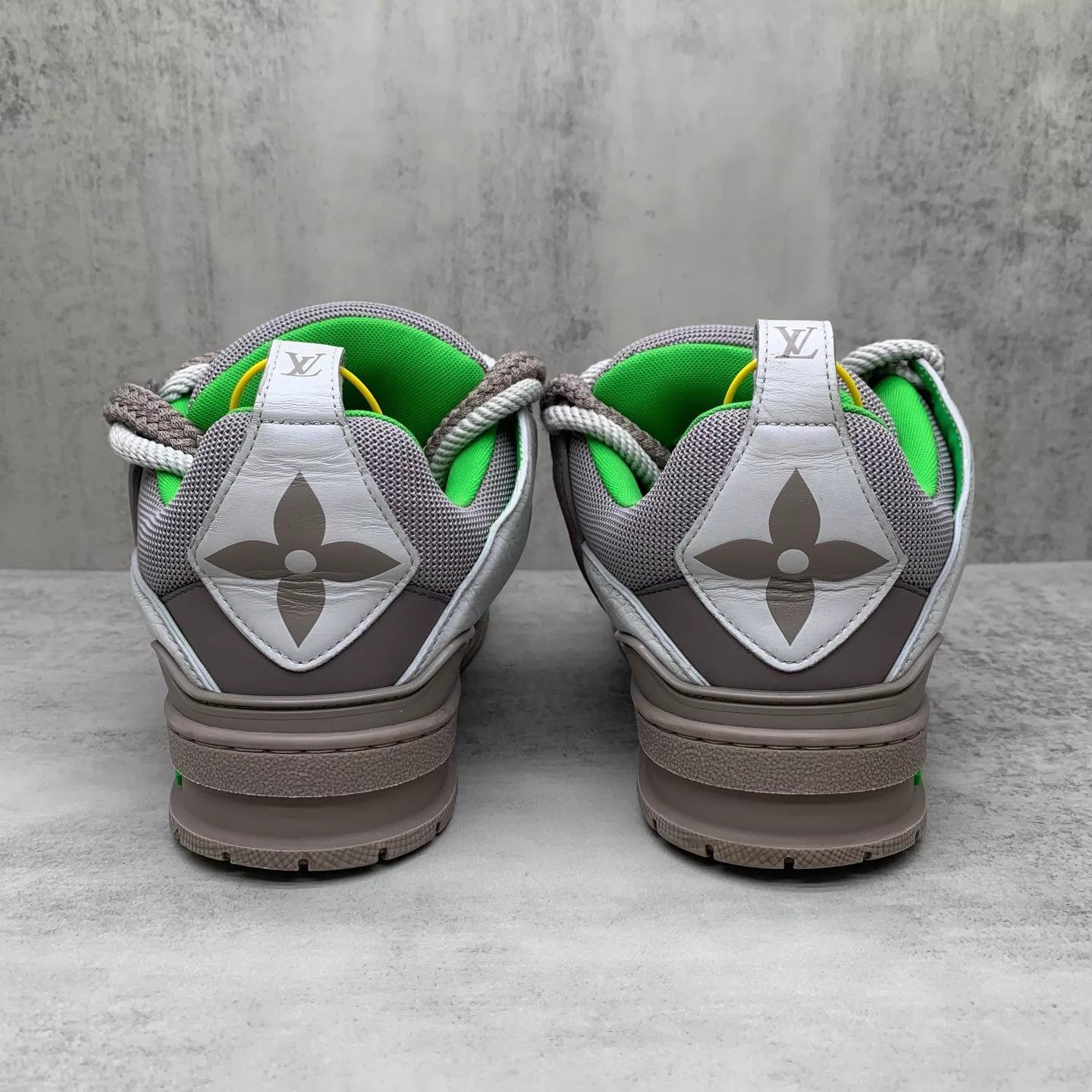 Louis Vuitton LV Skate Gray-Green Loafers 7/41 95 New Box & Acc Size US 8 / EU 41 - 5 Thumbnail