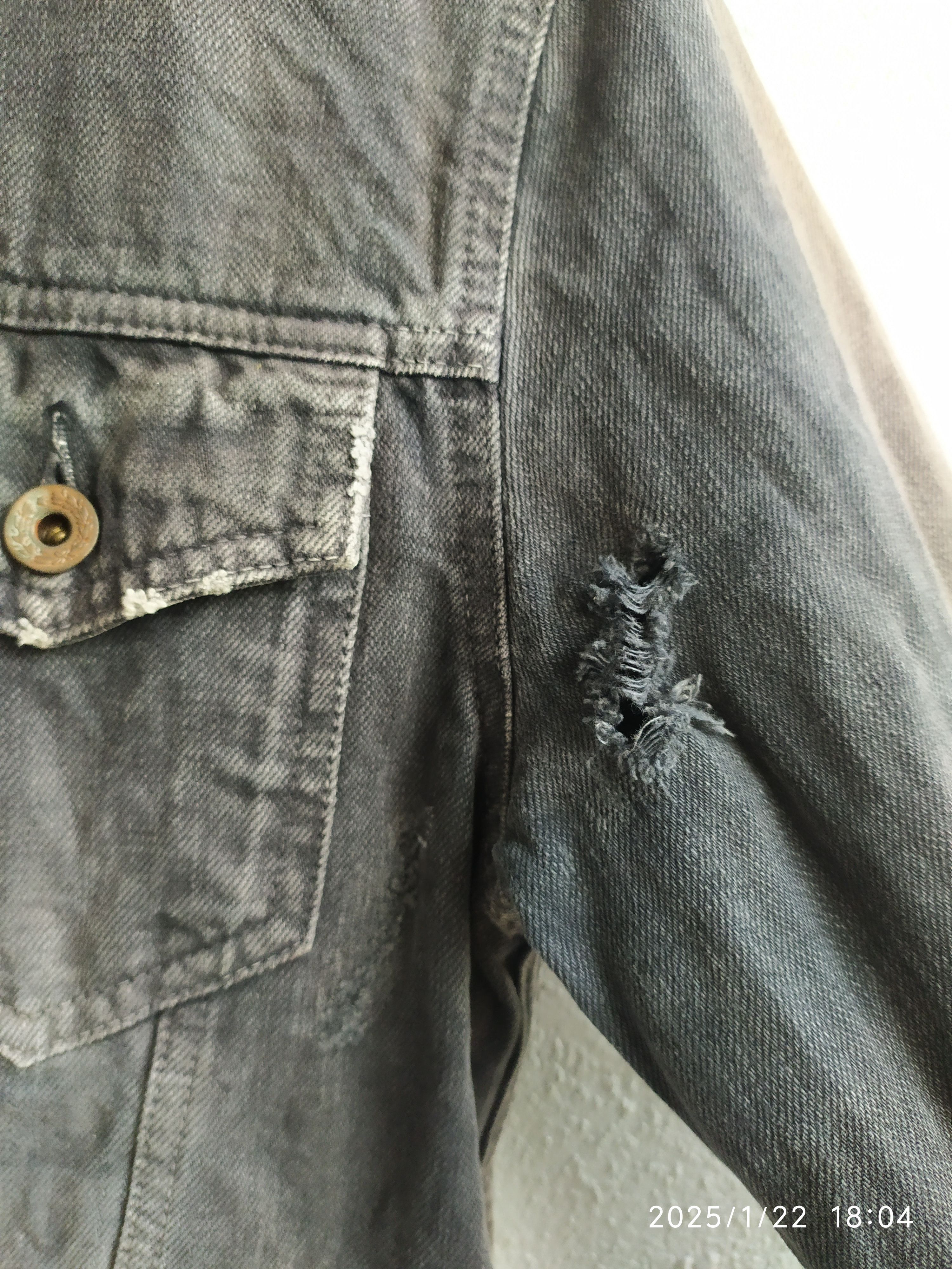 14th Addiction × If Six Was Nine Vintage American Rag CIE distressed denim Jacket Size US S / EU 44-46 / 1 - 3 Thumbnail