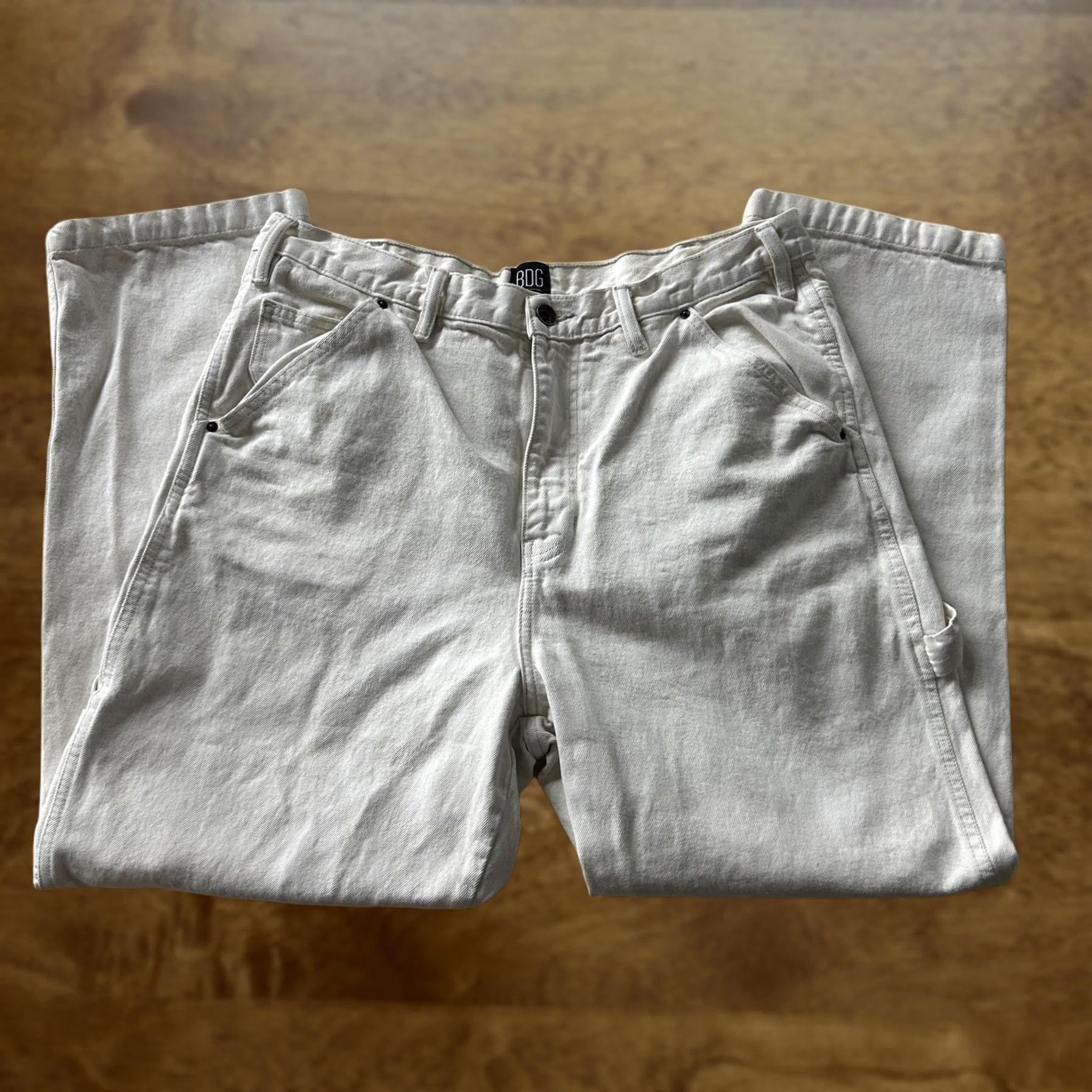 Bdg BDG Urban Outfitters Mens Jeans - White Carpenter High Rise 36 Size US 36 / EU 52 - 1 Thumbnail