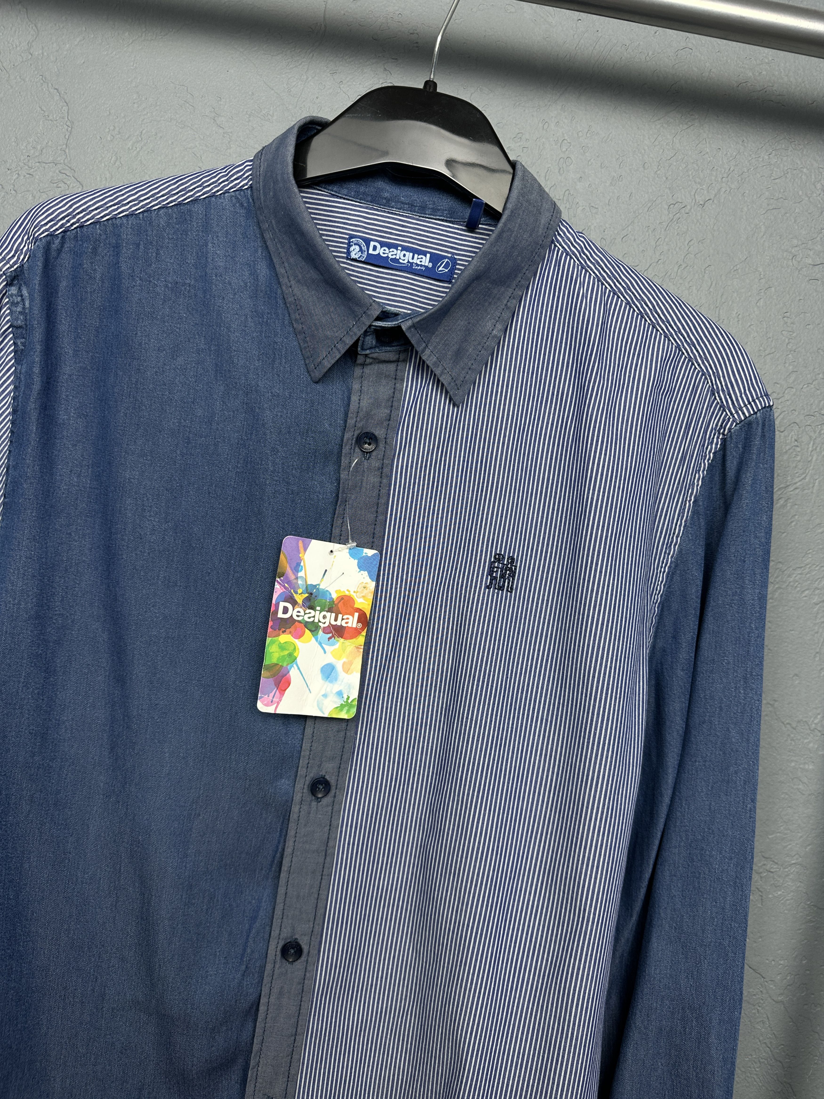 Desigual NEW!! Desigual Mens Long Sleeve Shirt Size US L / EU 52-54 / 3 - 2 Thumbnail