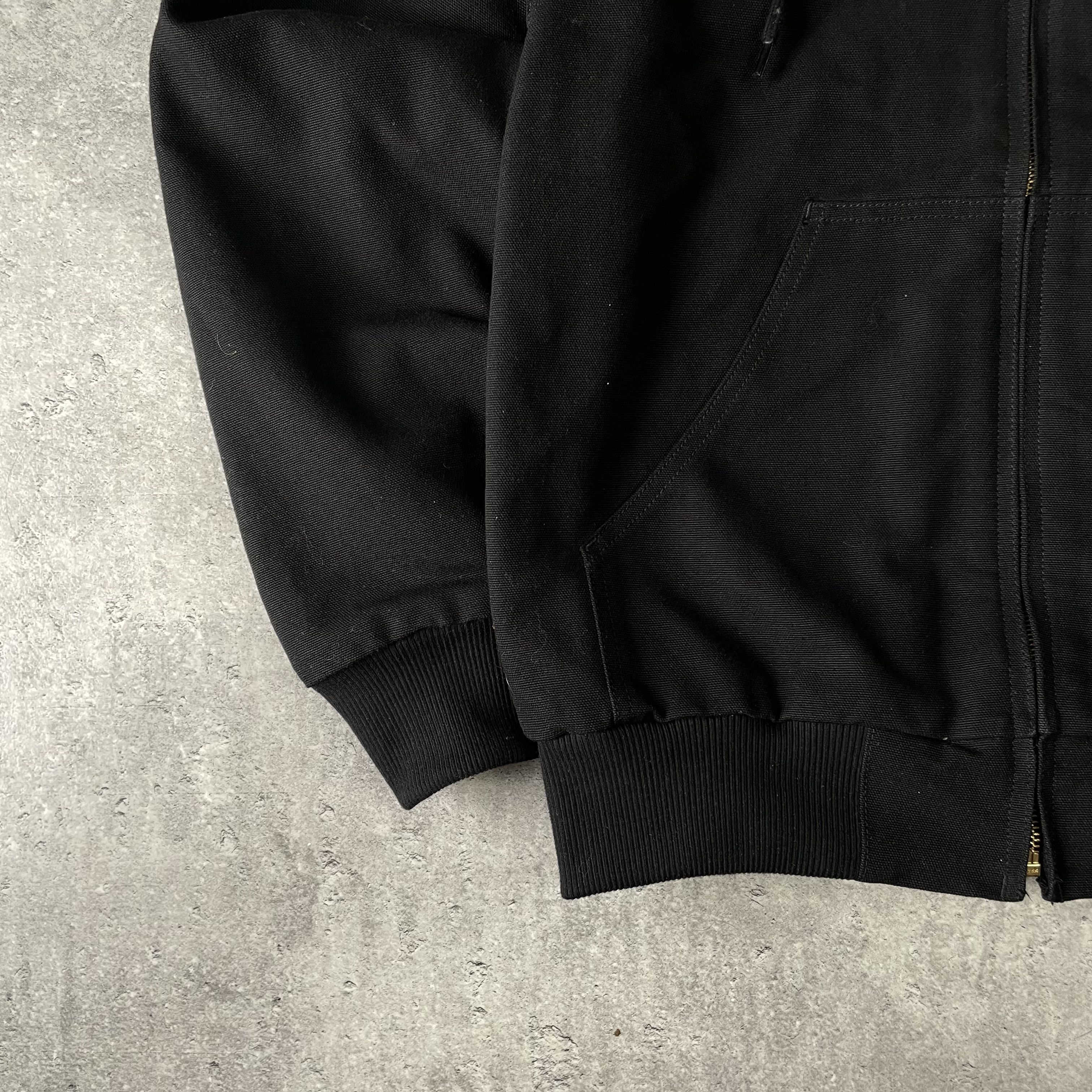 Carhartt Carhartt Active Jacket Black Denim Hooded Jacket Vintage S Size US S / EU 44-46 / 1 - 5 Thumbnail
